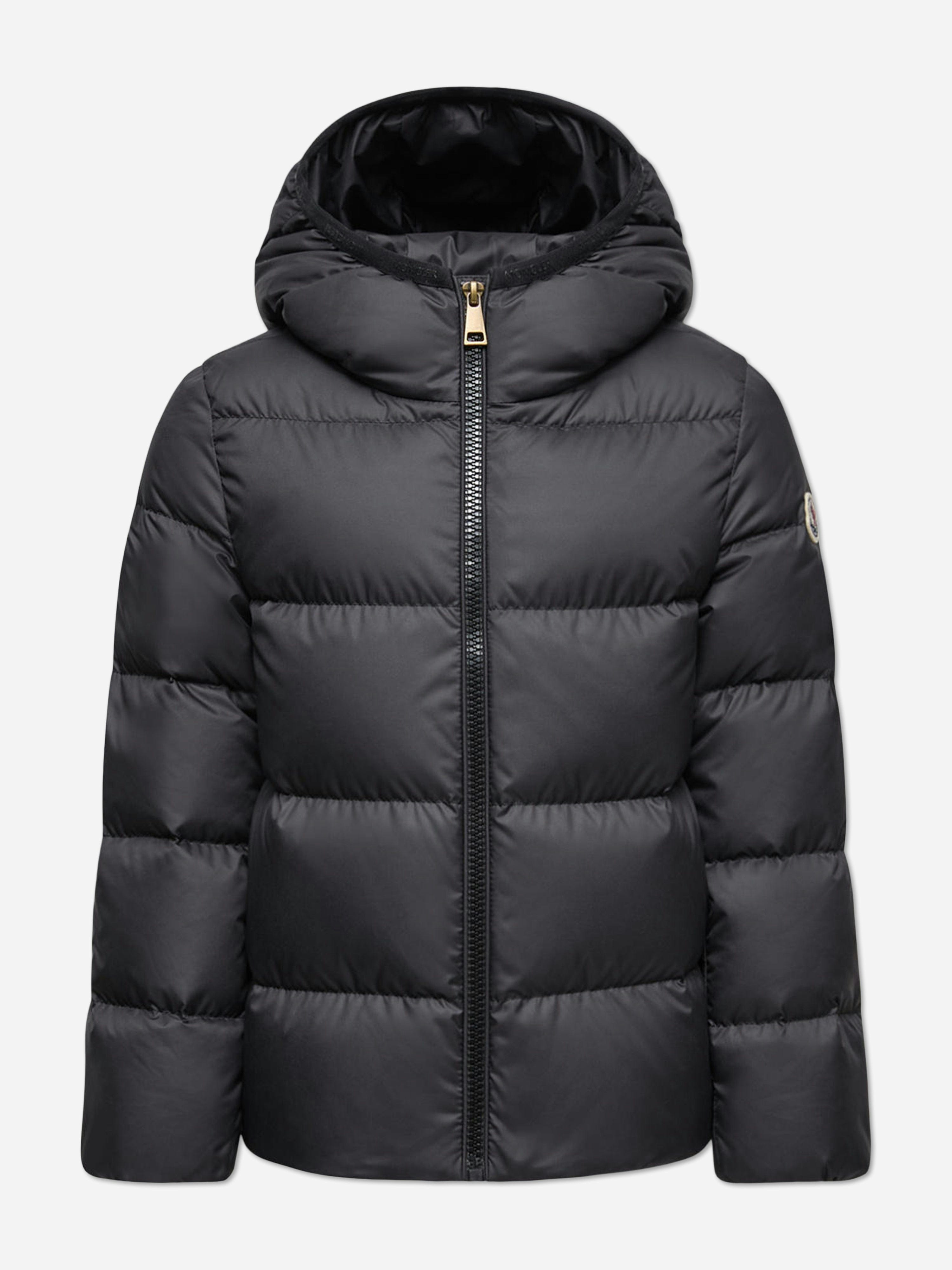 Moncler Enfant Girls Black Down Padded Beulah Jacket In - 6 Yrs