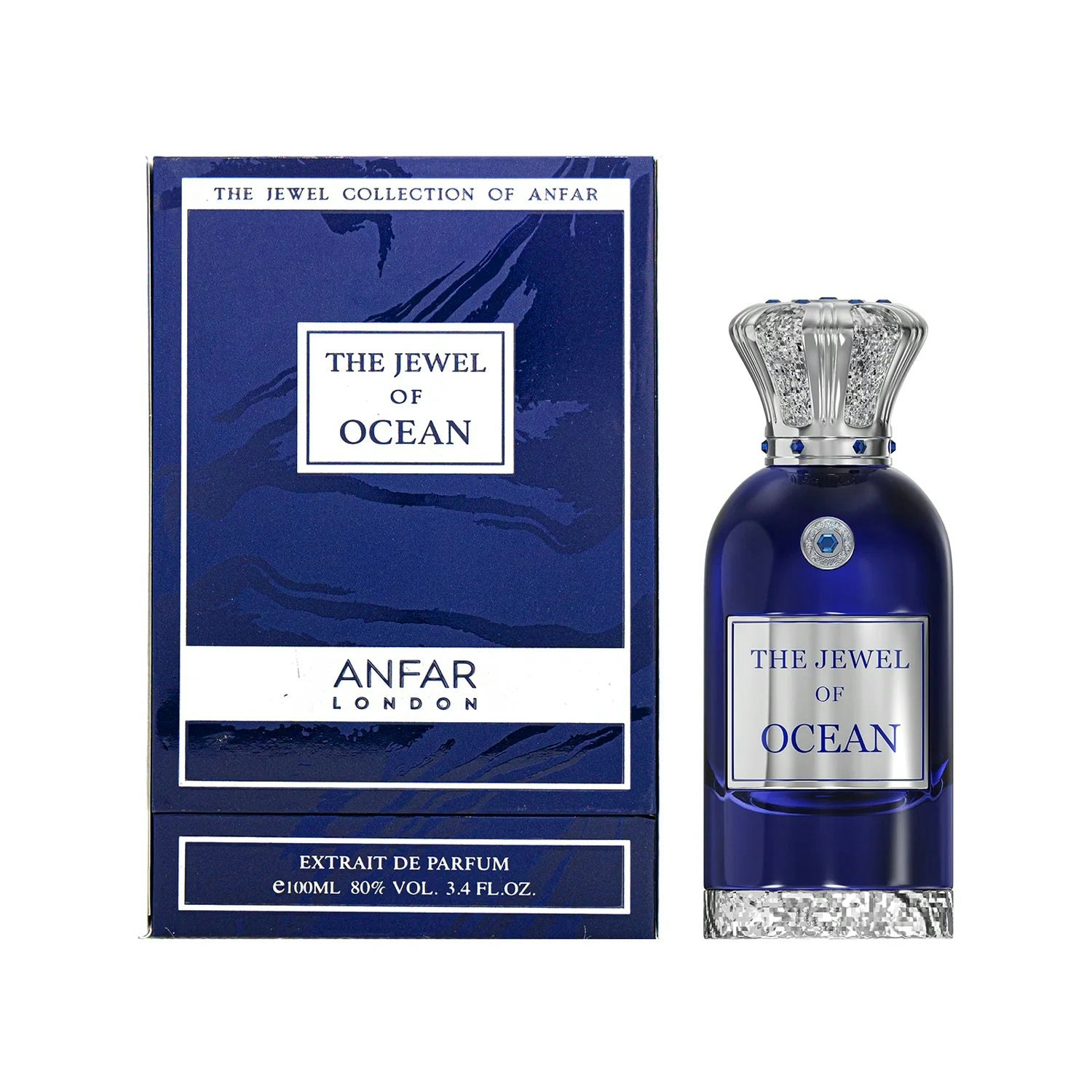 Anfar Unisex Blue The Jewel Of Ocean Extrait Perfume In 100Ml - Image 4