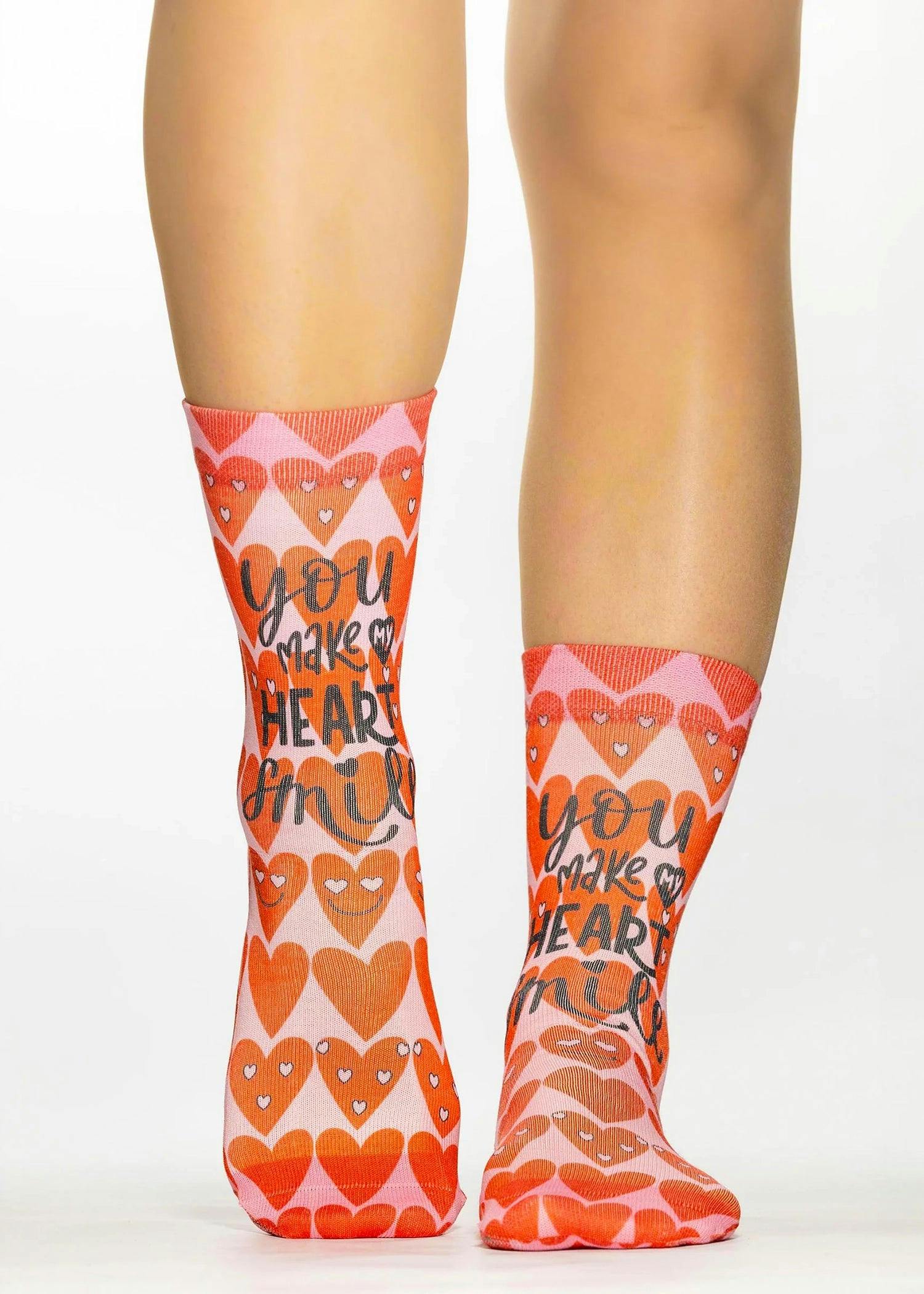 Jemsox Women's Smile Heart Fashion Gift Socks