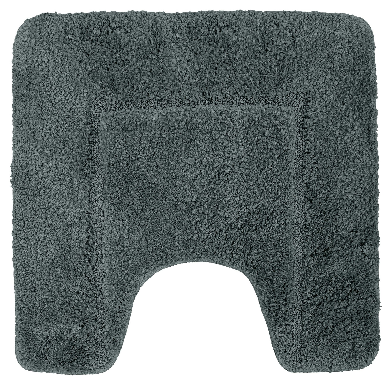 Velosso Mayfair Microfibre Pedestal Mat Antislip - Charcoal