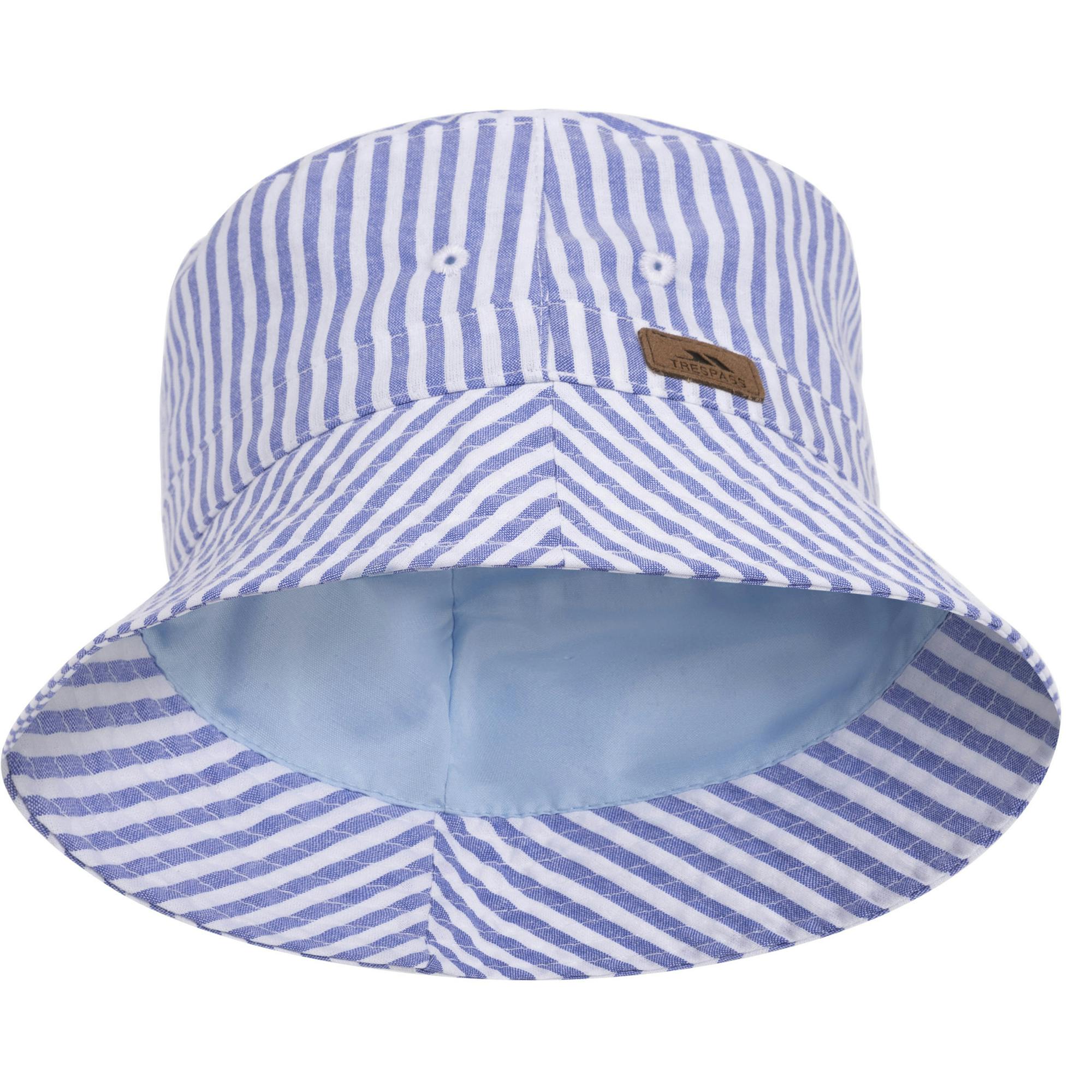Trespass Blue Kids Berwick Striped Bucket Hat - Tone - 5-7 Years - Tone - 75% Cotton/25% Polyester