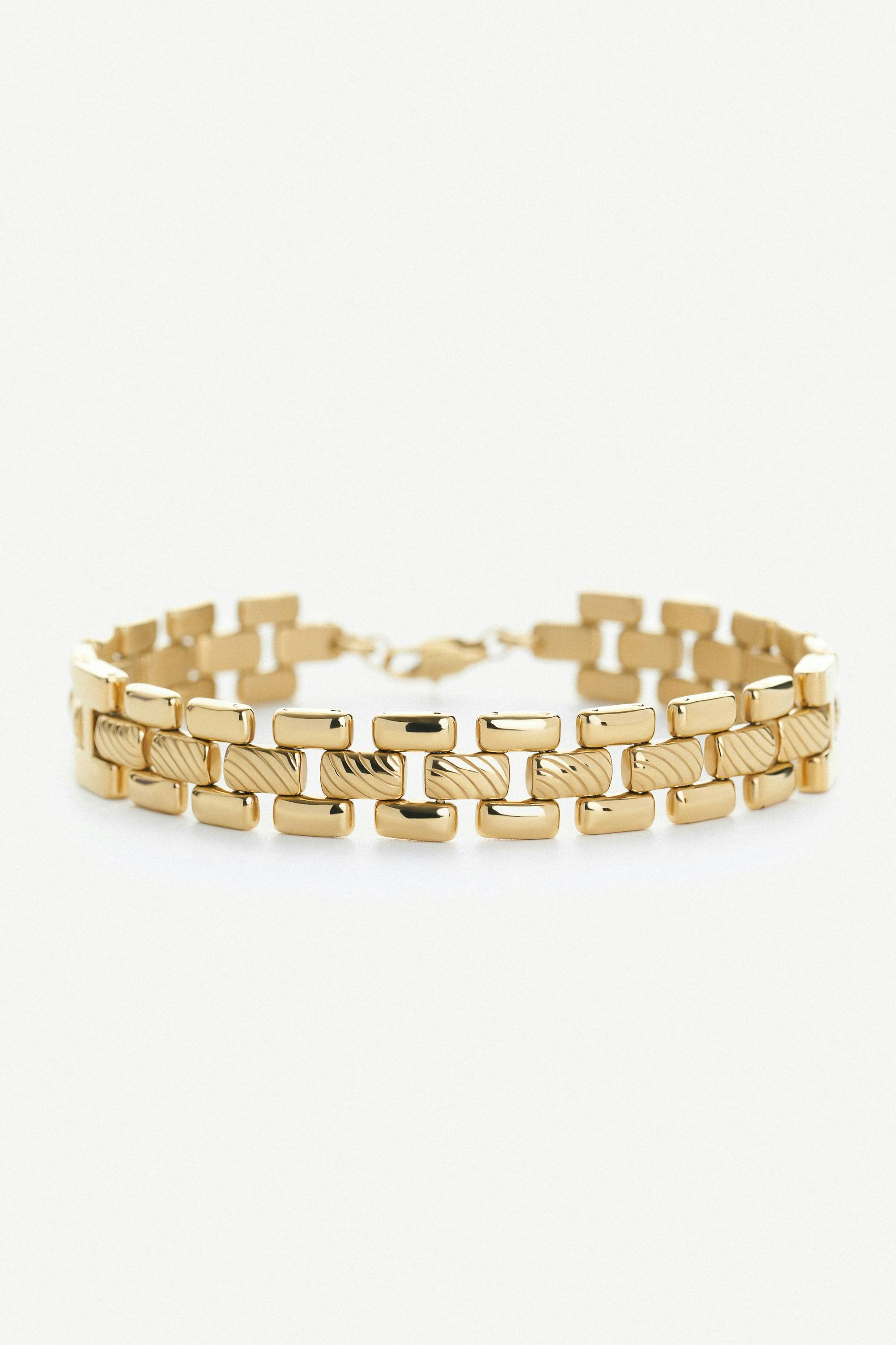 Elk & Bloom Gold Triple Satellite Chain 14K Link Bracelet - No Thank You
