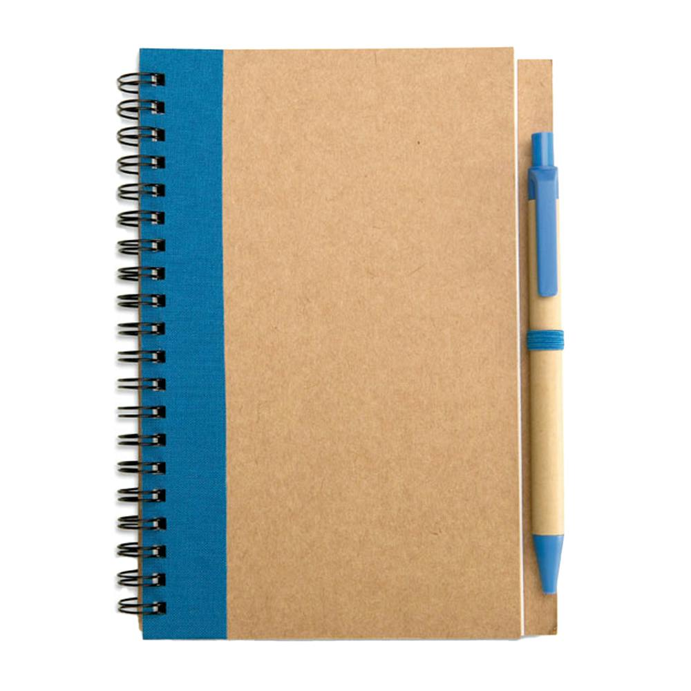 Rackhams Blue Sonora Plus Recycled B6 Notebook With Pen - One Size