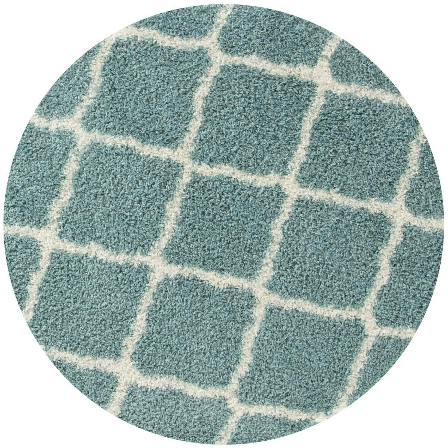 Myshaggy Collection Rugs Moroccan Design in Duck Egg Blue - Image 2
