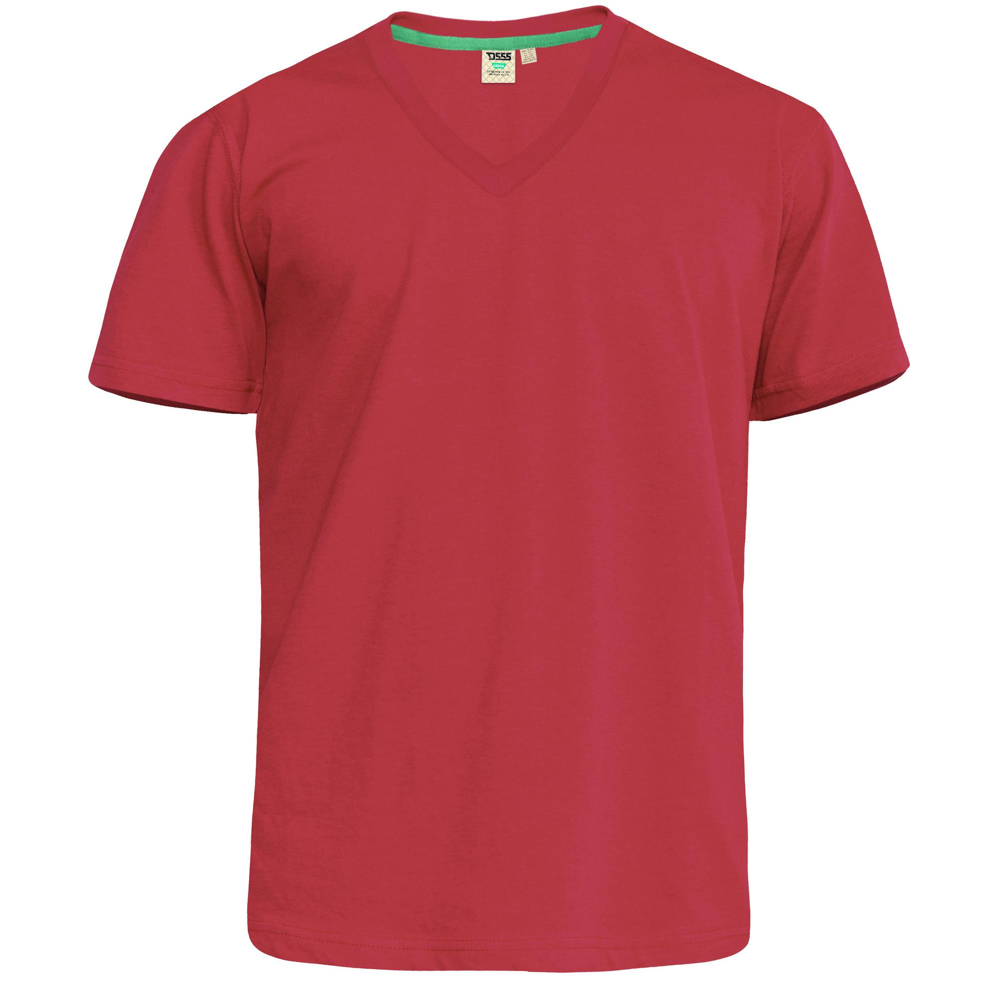Duke Men's Red D555 Signature Kingsize T-Shirt - 7XL - 100% Combed Cotton