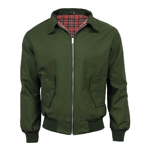 Coolandnew Black/Green/Beige Classic Harrington Jackets - Made In The Uk - Olive - 2XL