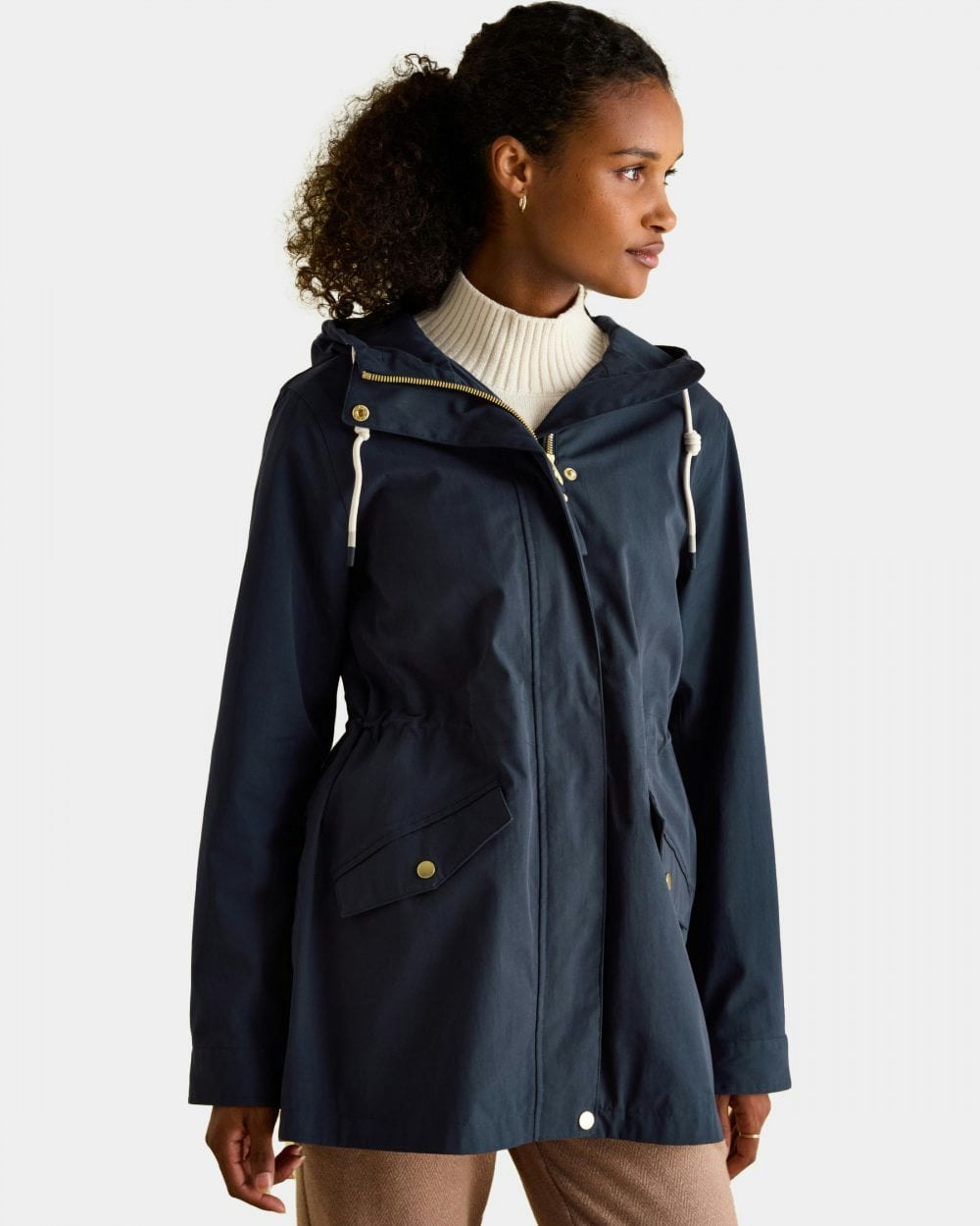 Joules Women's Portwell Raincoat - Navy - Navy - Uk12 Eu40 Us8