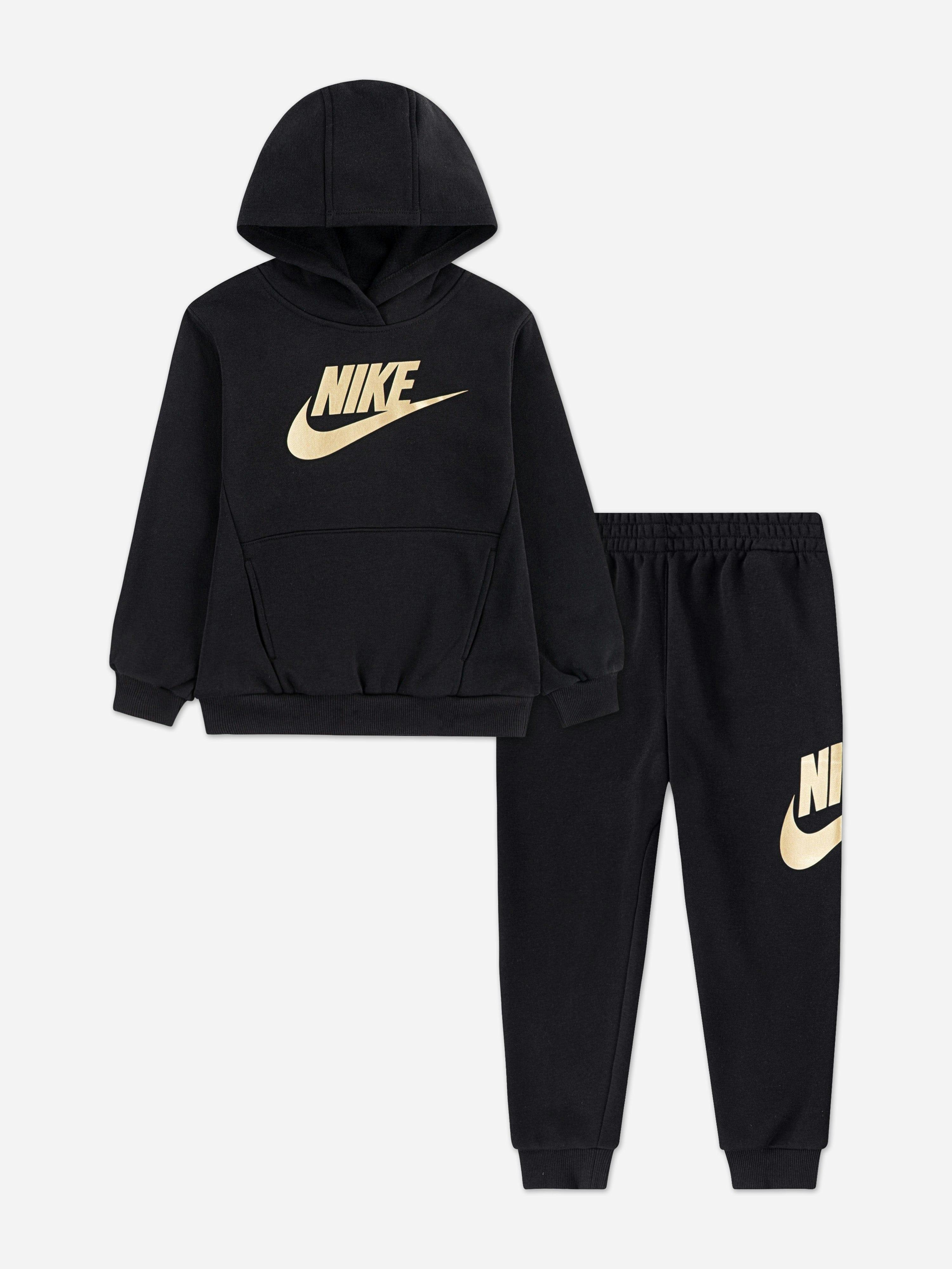 Nike Black Kids Club Fleece Tracksuit In - 6 - 7 Yrs