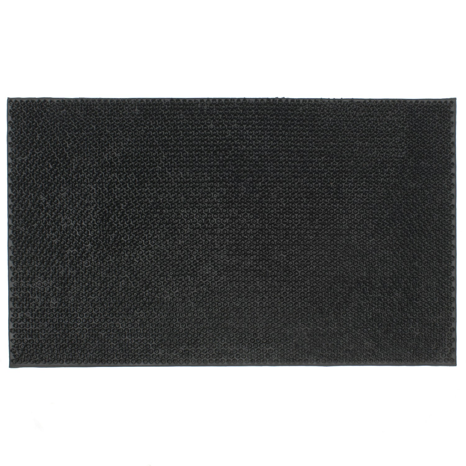 Jvl Black Condor Classic Astro Turf-Look Rubber Scraper Mat, 45X75cm