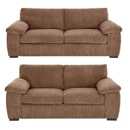 Rackhams Dark Amalfi Jumbo Cord 3+2 Set - Tan