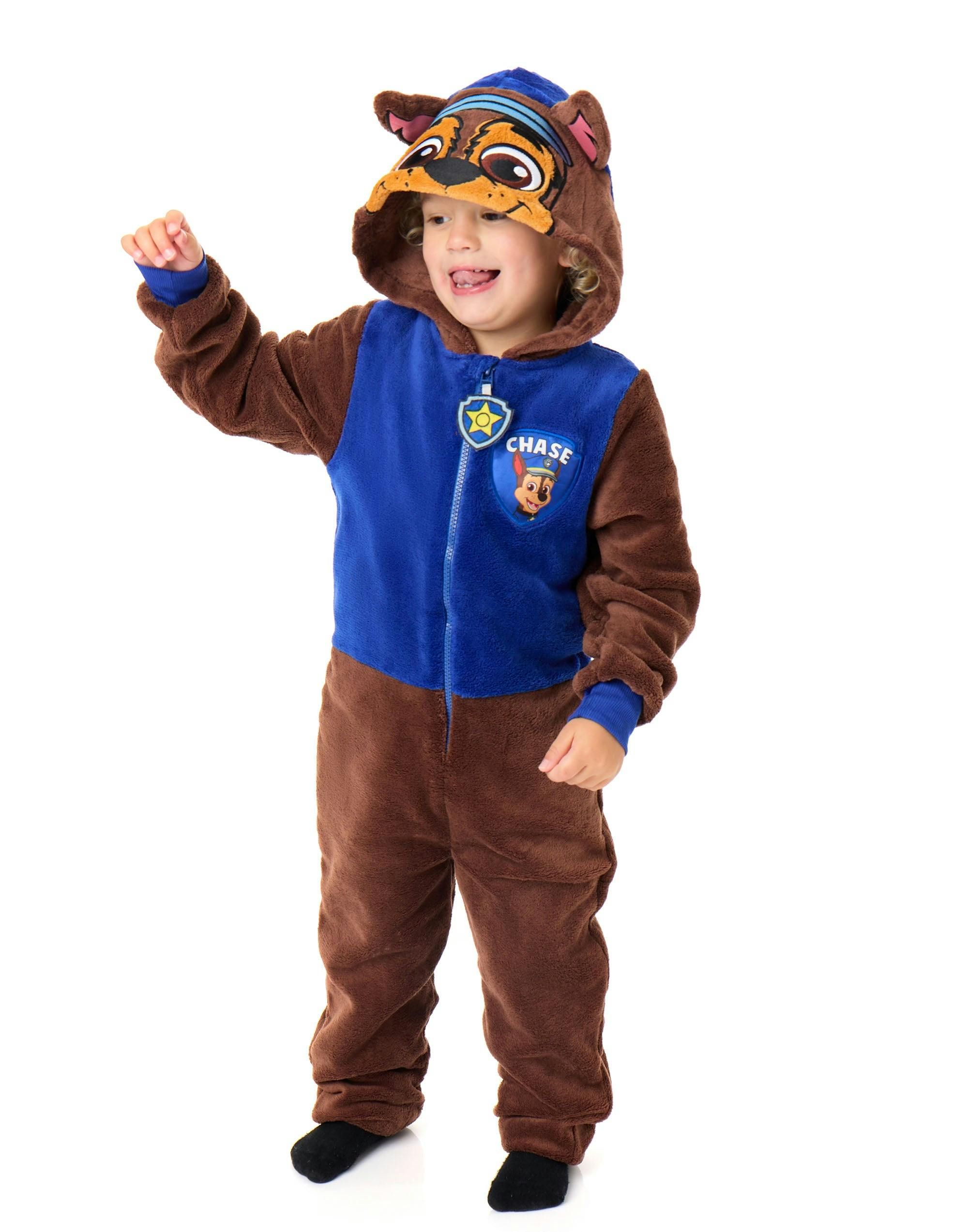 Vanilla Underground Unisex Blue Paw Patrol Kids Chase Applique Face Onesie - 2-3 Years