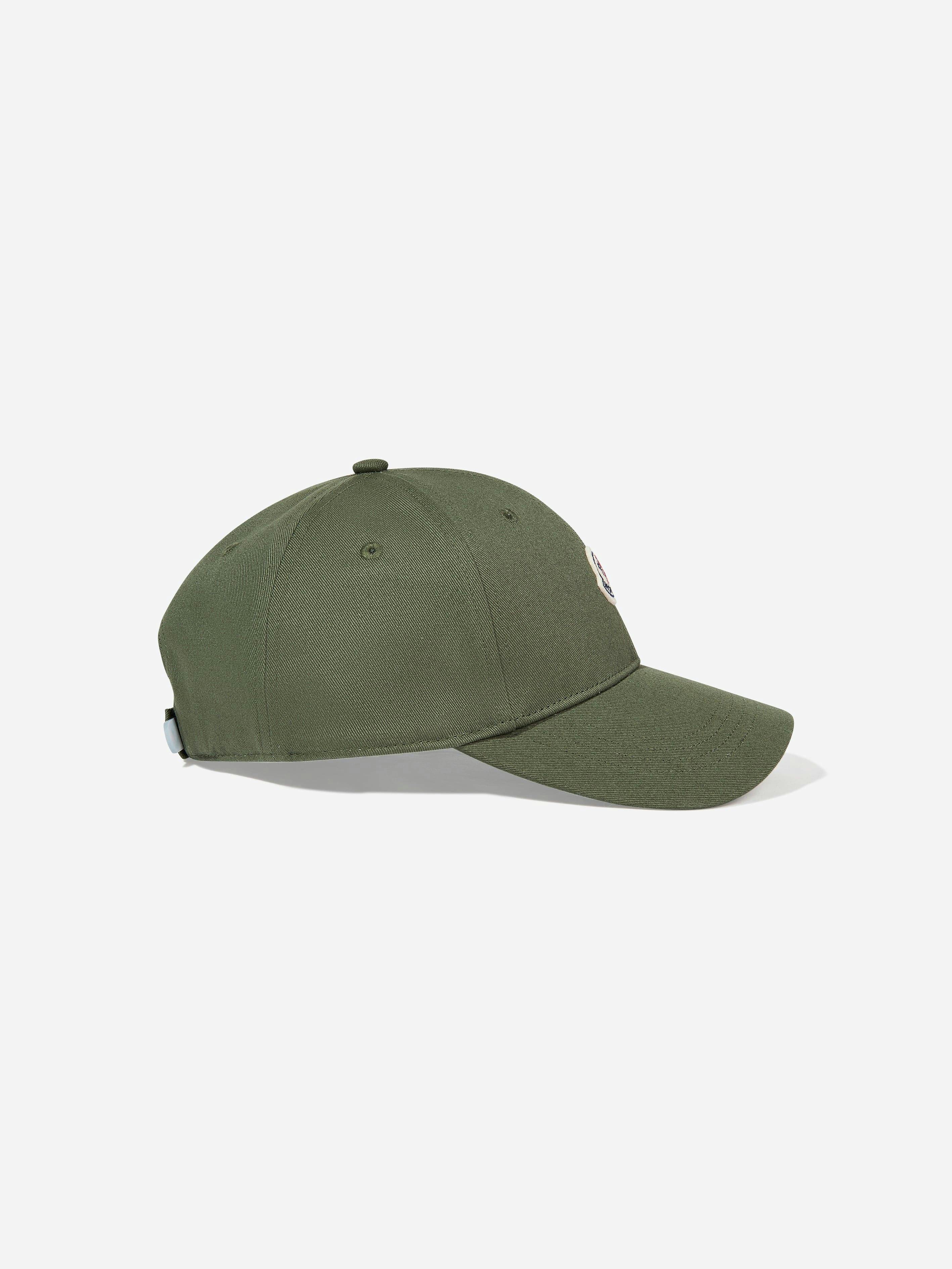 Moncler Enfant Boys Green Cotton Logo Baseball Cap In - 6 - 8 Yrs M (52-54 Cm)