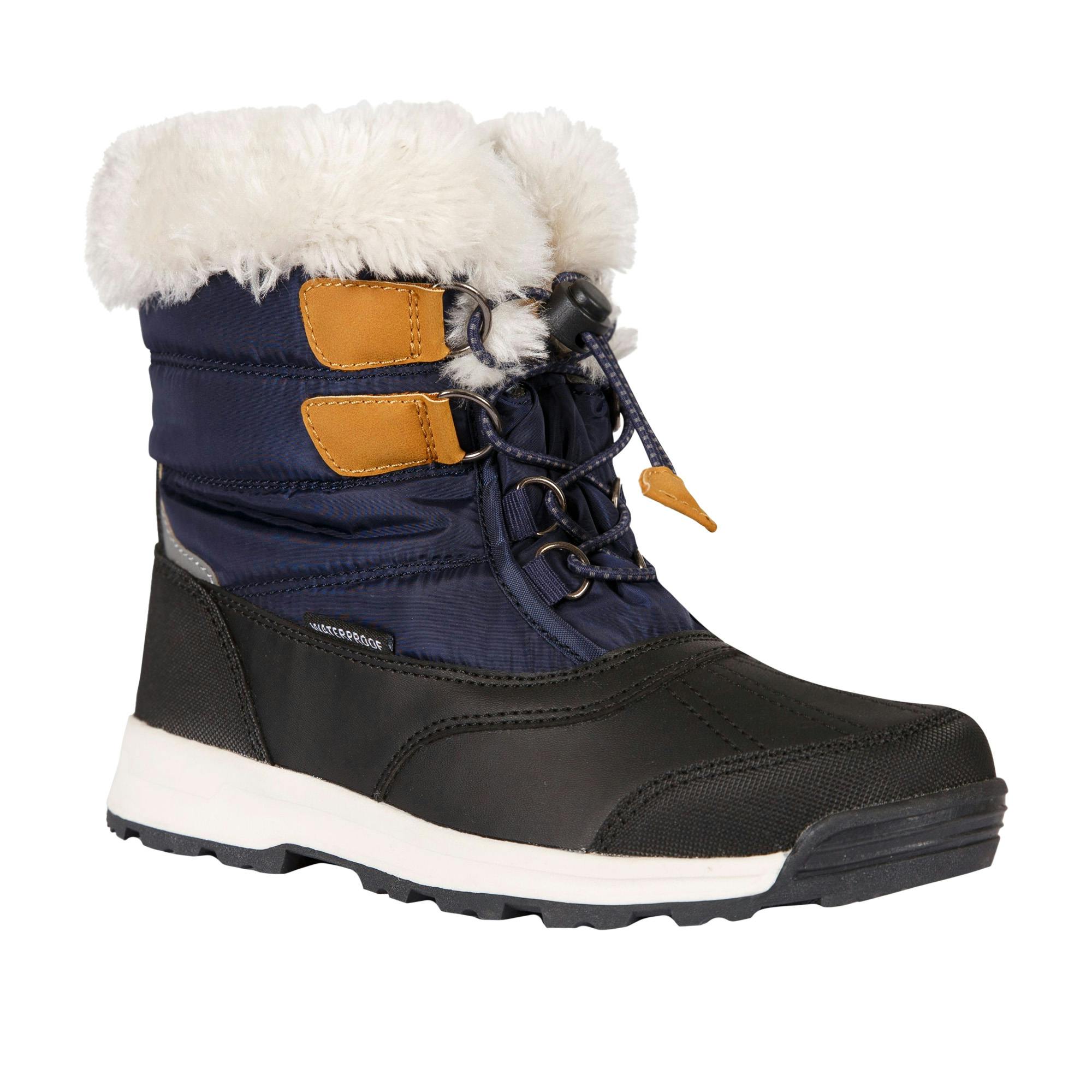 Trespass Kids Ratho Snow Boots - Navy - 12 Uk Child - Navy