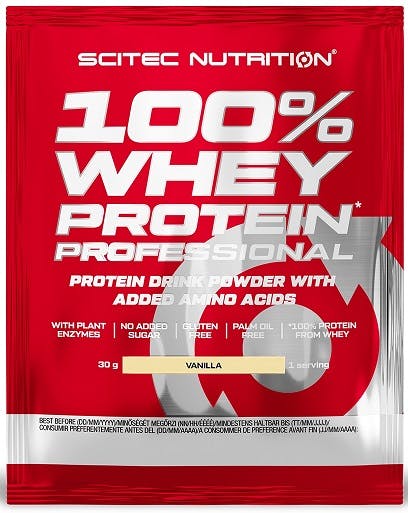 Scitec White 100% Whey Protein Professional, Strawberry Chocolate - 30G (1 Serving)