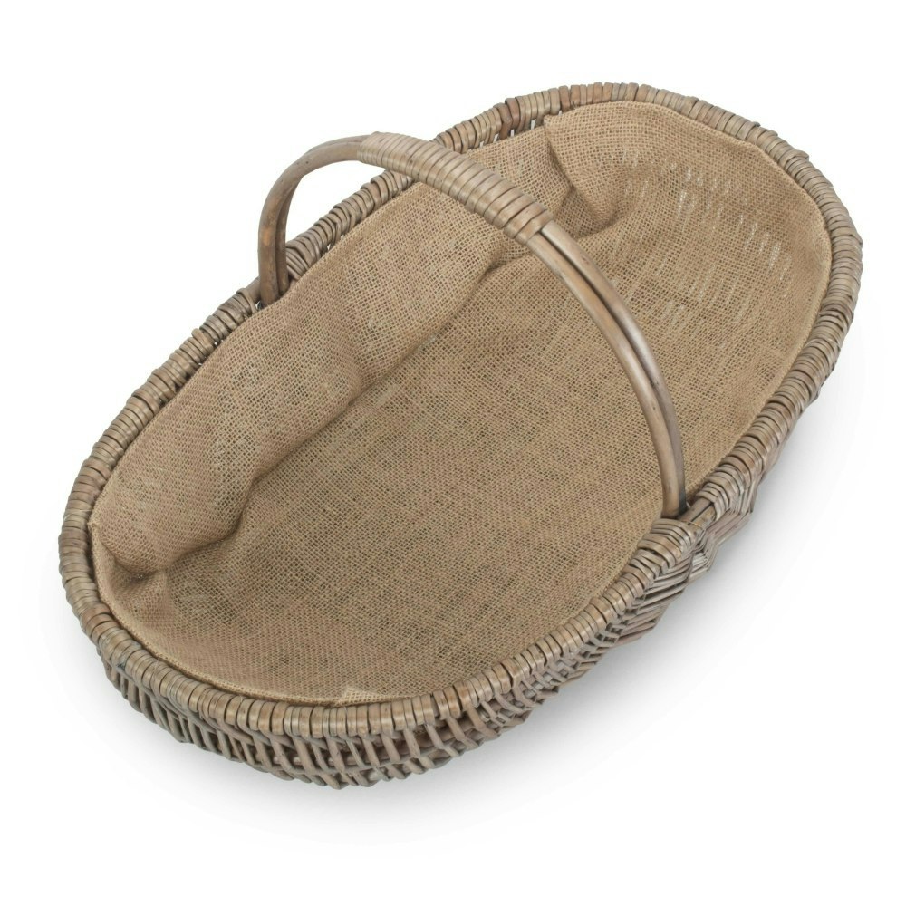 Rackhams Red Shallow Antique Wash Lined Garden Trug - Large