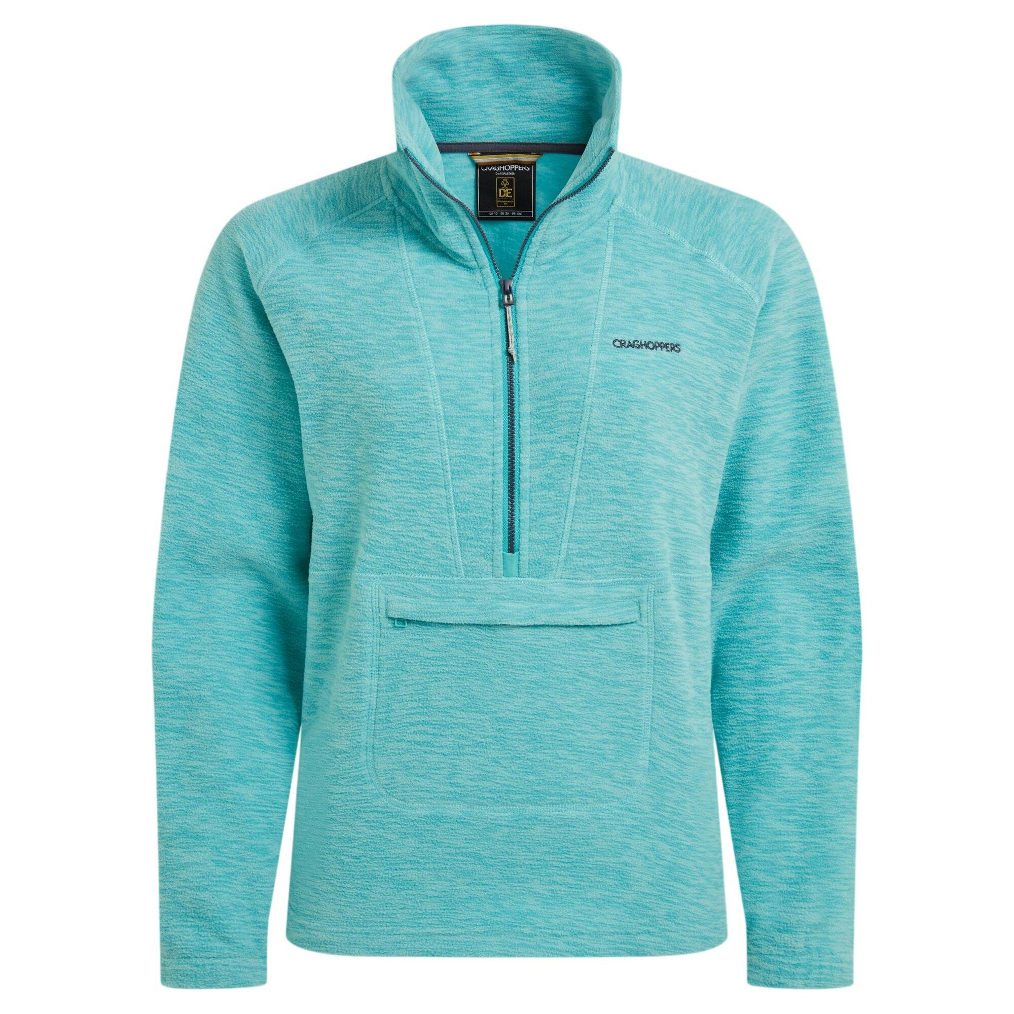 Craghoppers Women's Esk Ii Half Zip Fleece Top - Glazed Aqua - 16 Uk - Glazed Aqua - 60% Recycled Polyester/40% Polyester