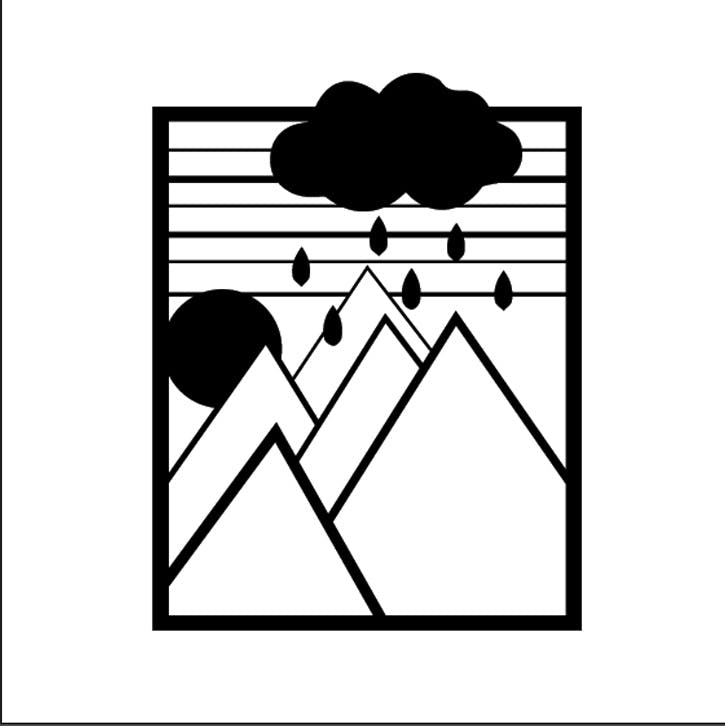 Rackhams Black Modern Metal Wall Art Dreamer Home Ornament Decorative Minimalist Design Hanging Wall Sculpture, - Metal