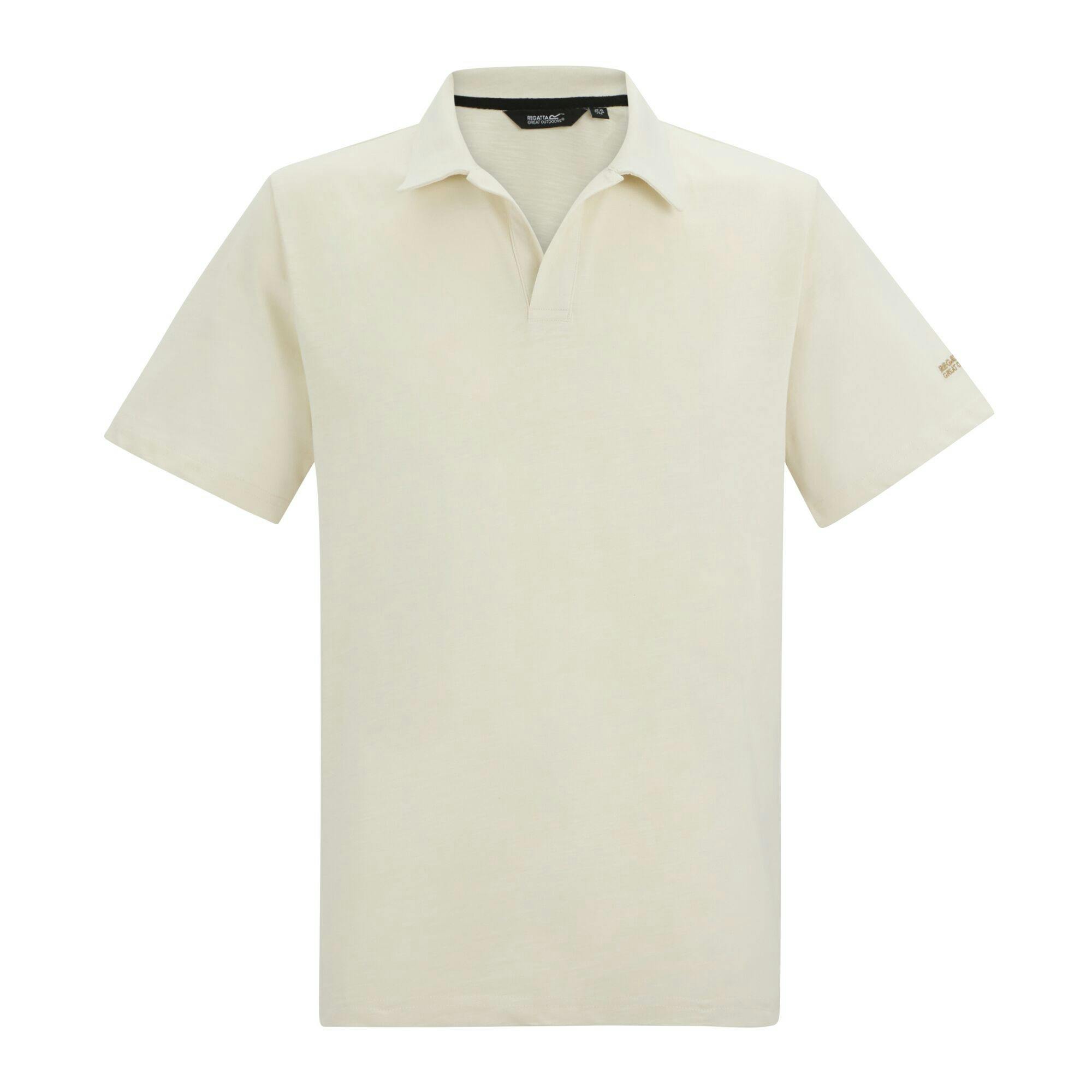 Regatta Men's White Hadvo Polo Shirt - Stone - Xl - Stone - 100% Cotton