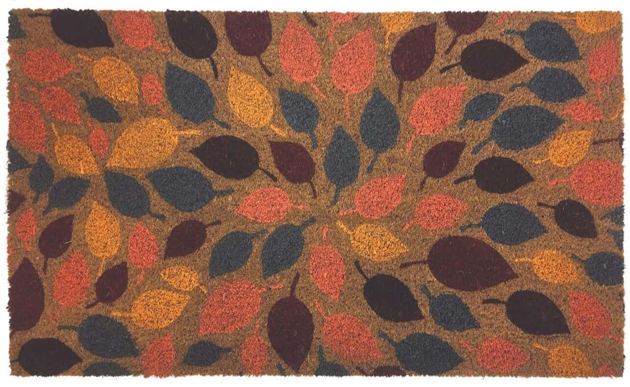 Rackhams Leaves Coir Doormat Gainsborough 45X75 Cm