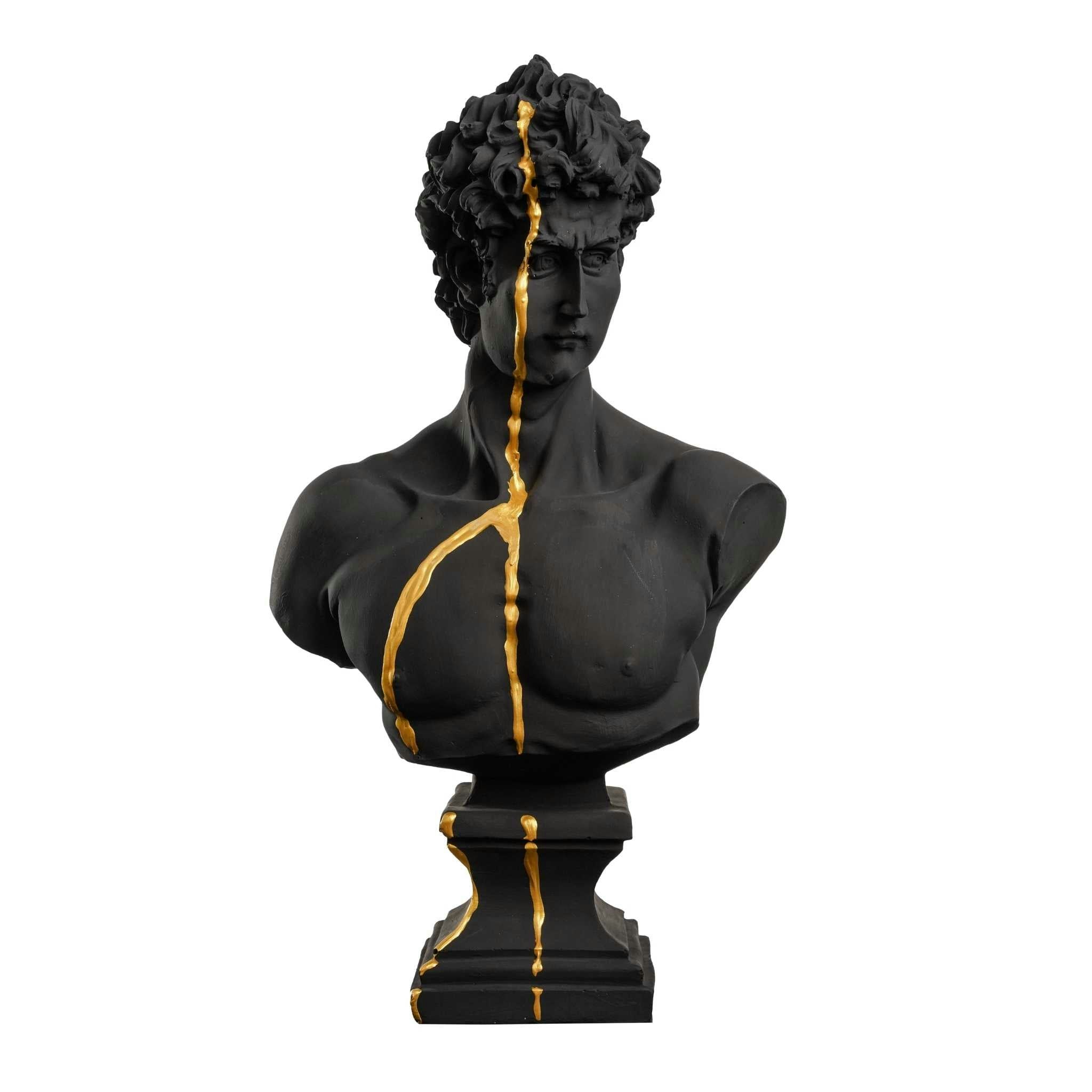 Artchi Golden Beauty David - 44 X 25 Cm - Polyester And Marble Powder
