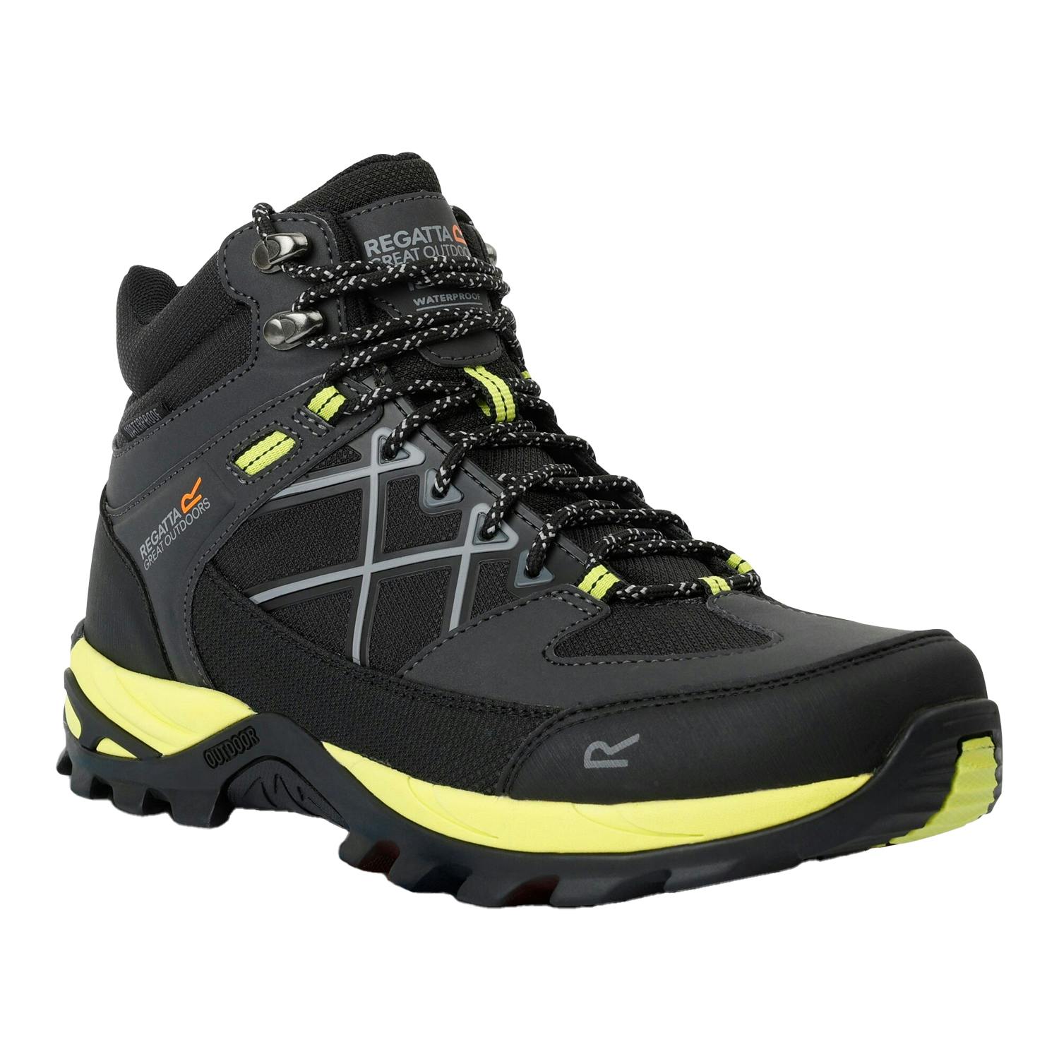 Regatta Men's Samaris Iii Walking Boots - Ash Lime Punch - 6 Uk - Ash/Lime Punch - 100% Mixed