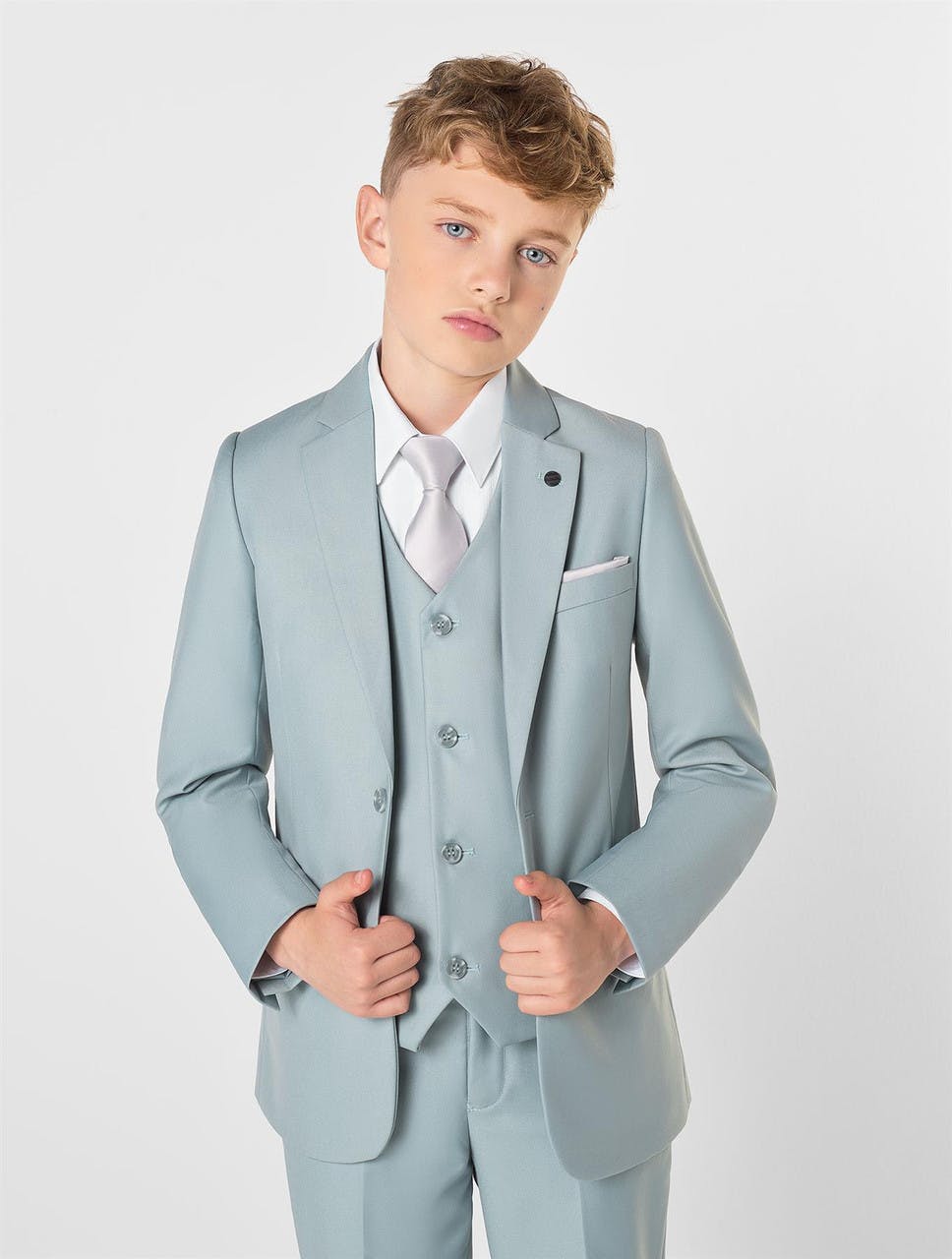 Roco Boys Silver/White Dusky Sage Suit - Monaco - 03 Years