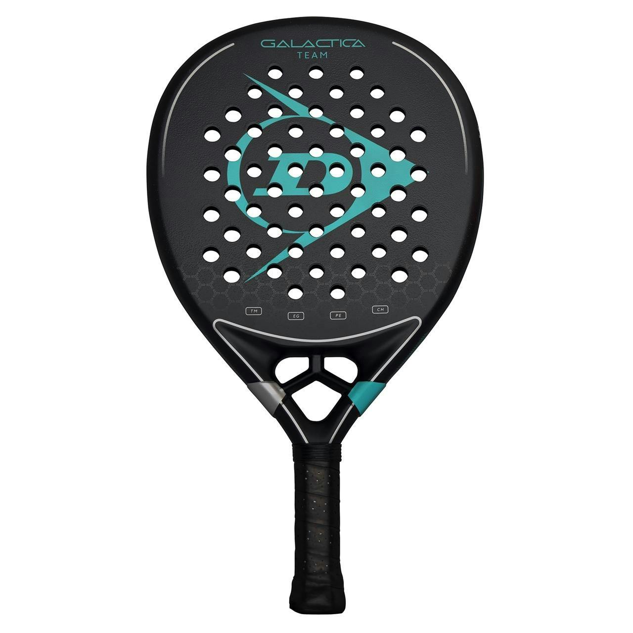Dunlop Black/Blue Galactica Team Padel Racket - One Size