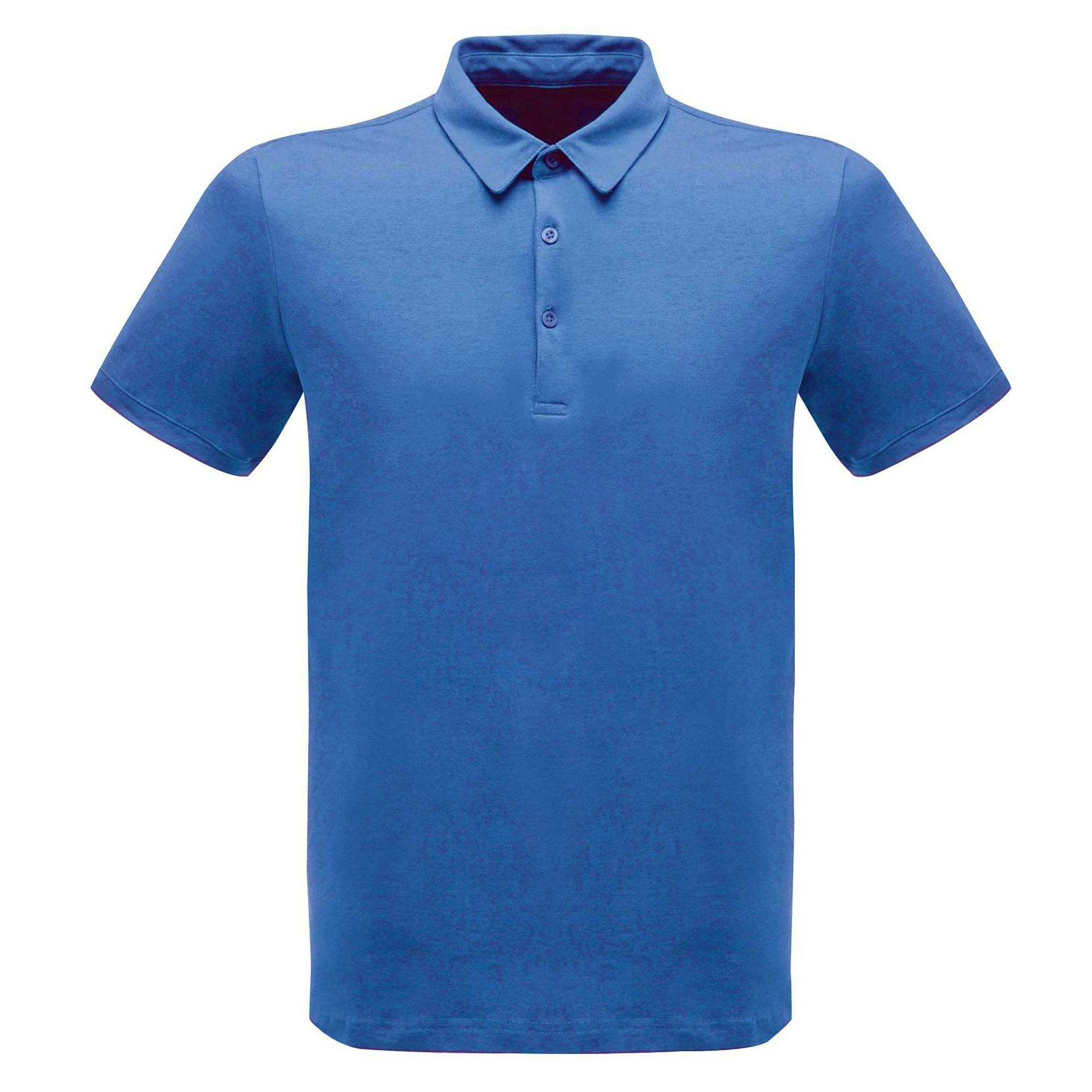 Regatta Men's Blue Professional Classic 65/35 Short Sleeve Polo Shirt - Oxford - Oxford - M - 65% Polyester/35% Cotton