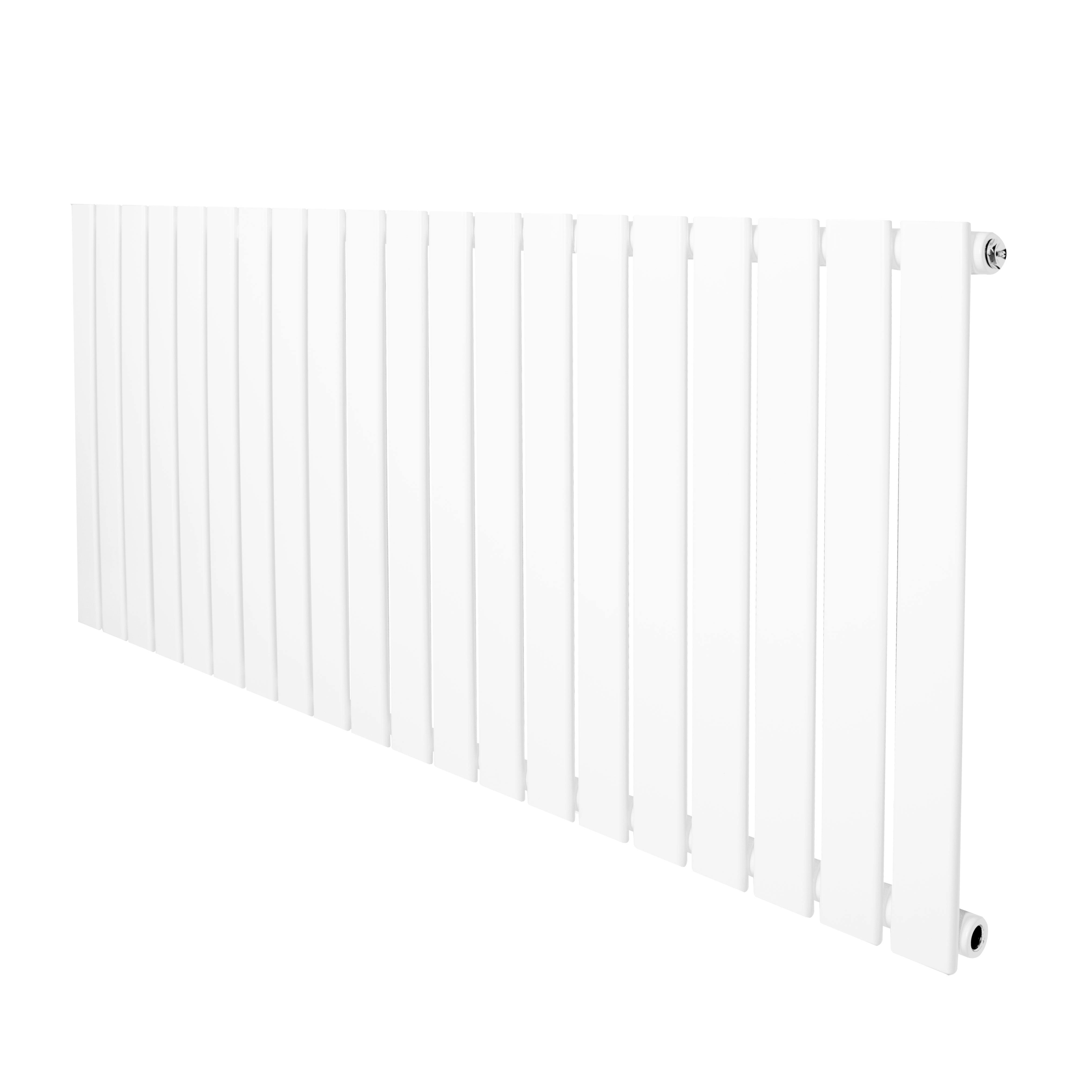 Monstershop White Flat Single Column Radiator - 600 X 1400Mm –