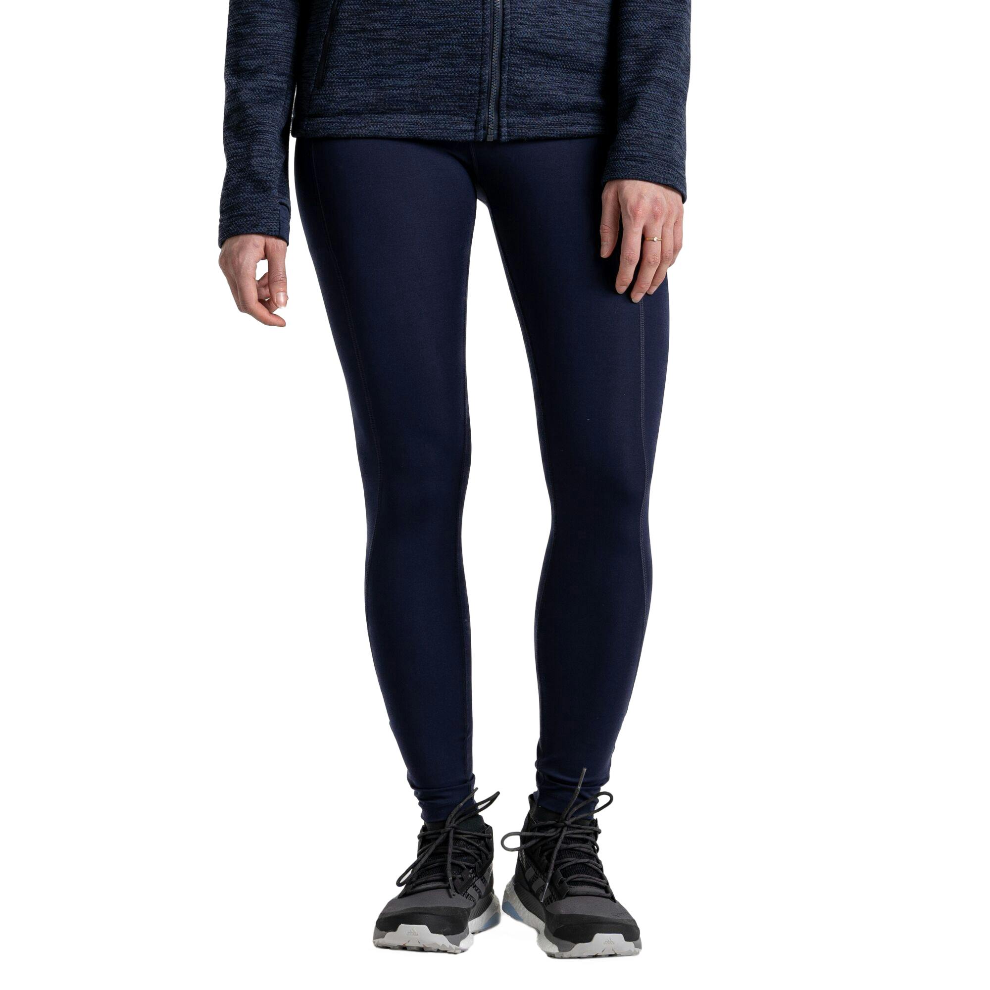 Craghoppers Women's Blue / Kiwi Pro Plain Leggings - Navy - 18 Uk R - Navy - 77% Polyester/23% Elastane