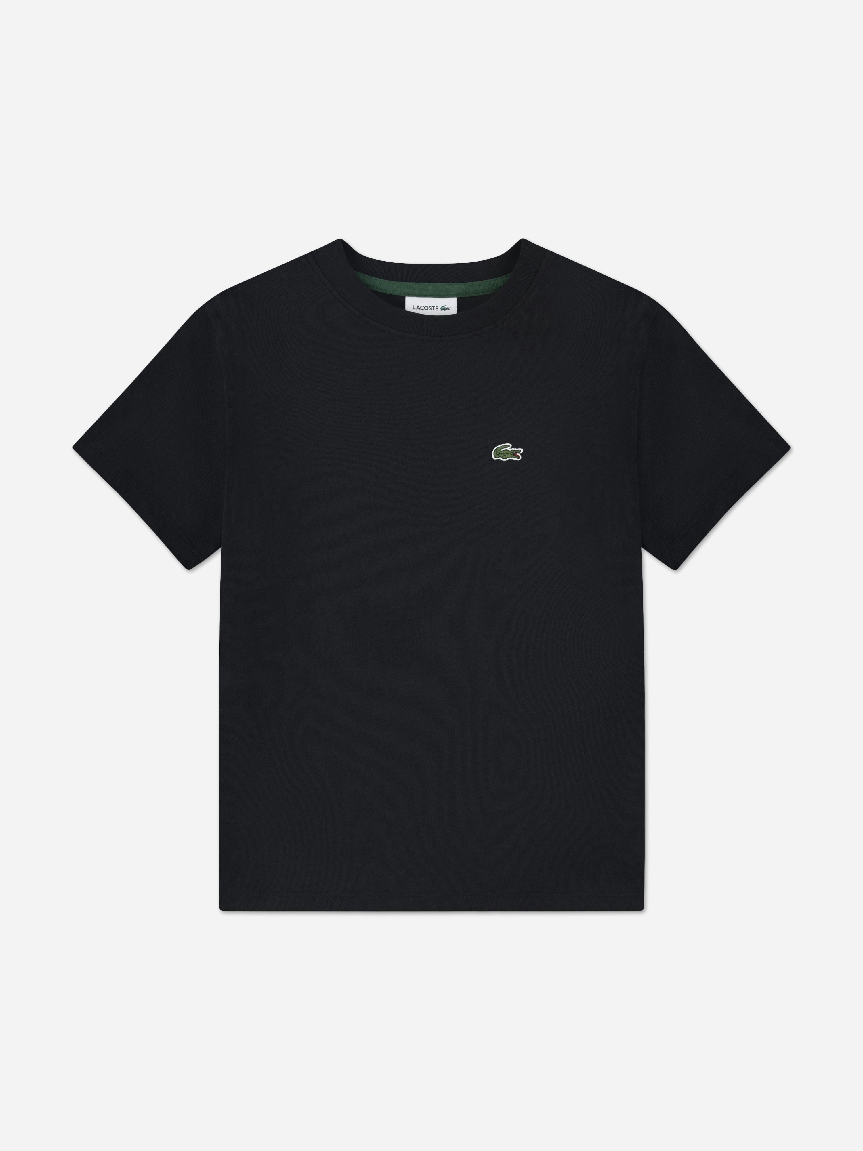 Lacoste Kids Boys Black Lacoste Logo T-Shirt In - Xl (12 Yrs)