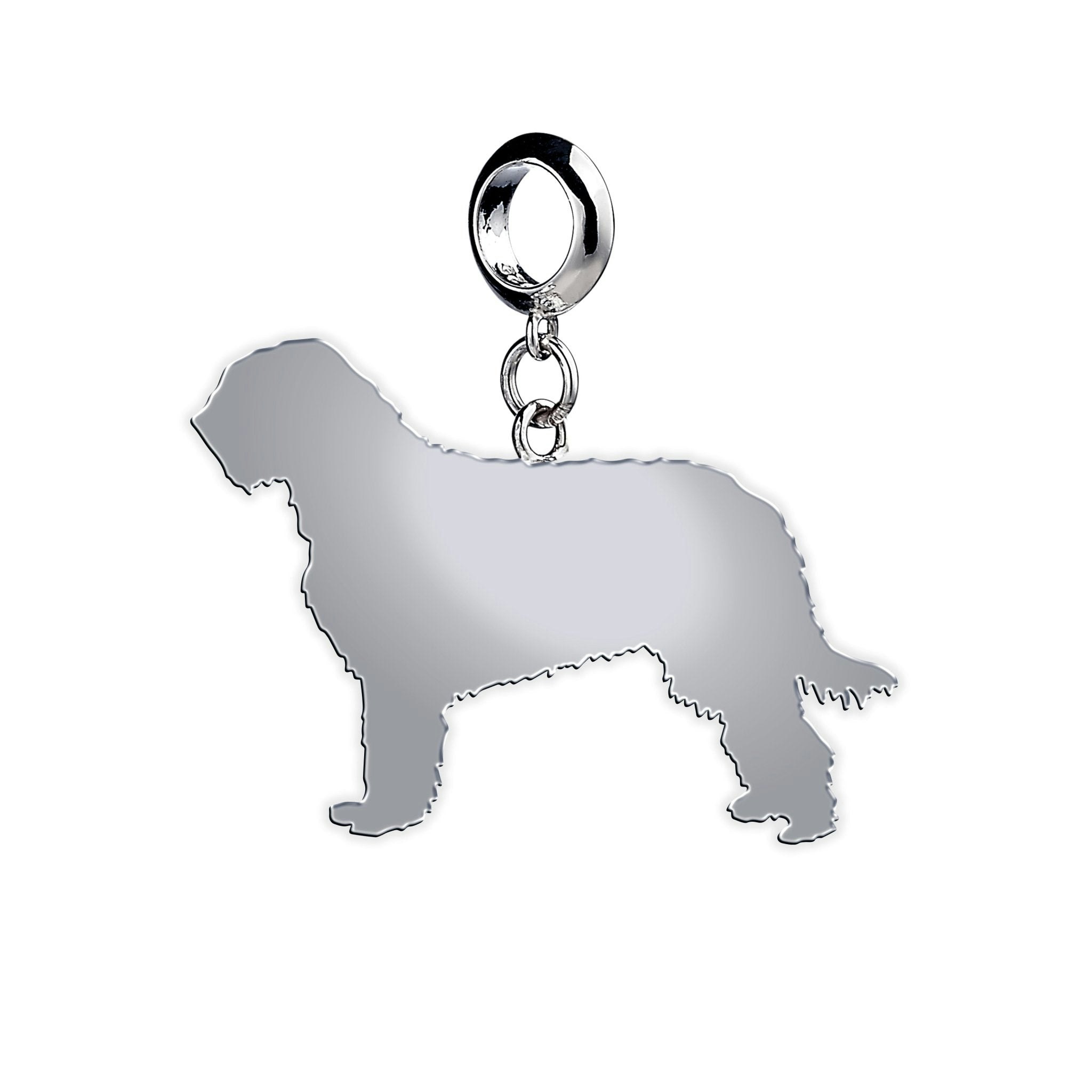 Mylee London Silver Otterhound Silhouette Charm - No - Slider Charm