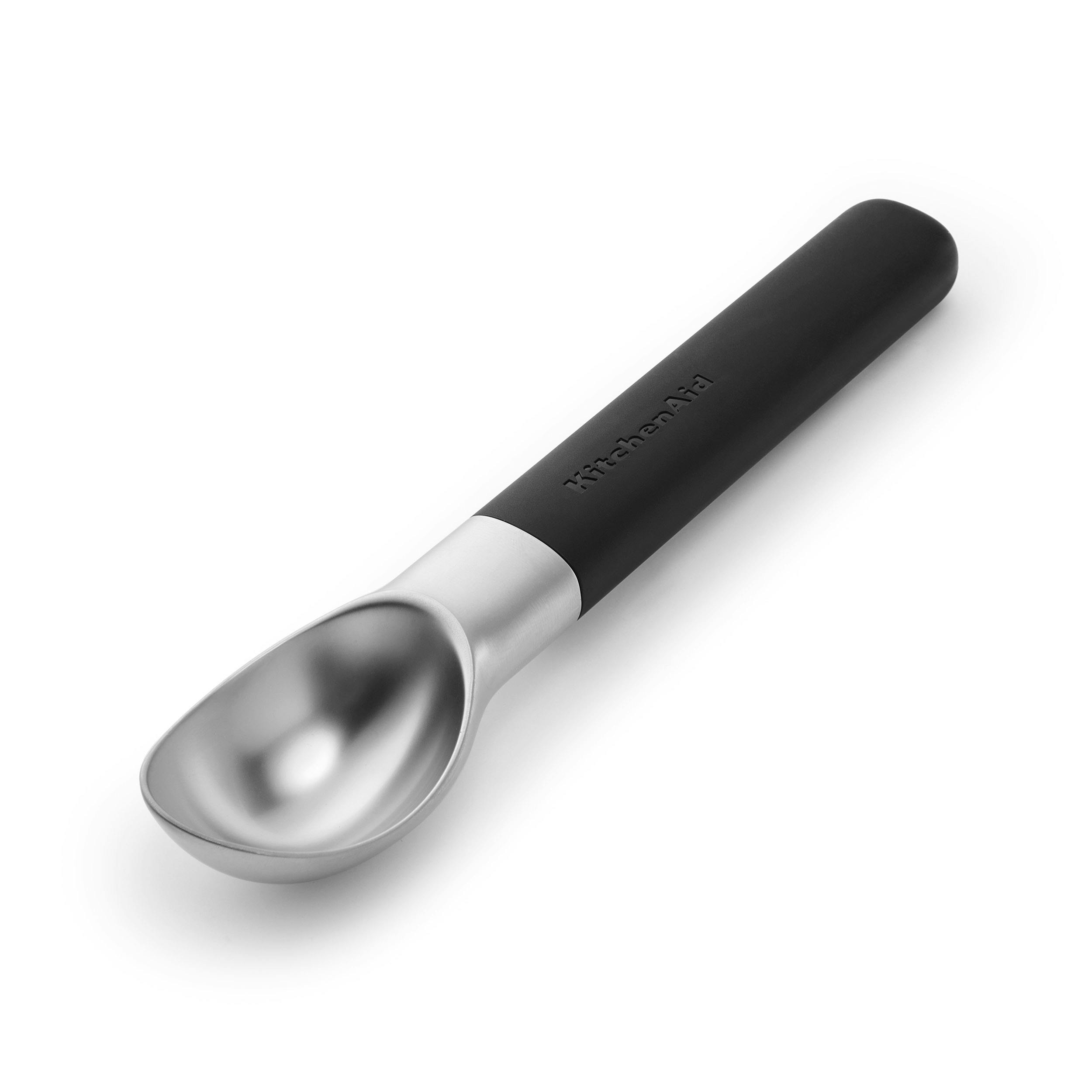 Kitchenaid Cream/Black Ice Scoop, Matte 21Cm - Stainless Steel - Ice Scoop