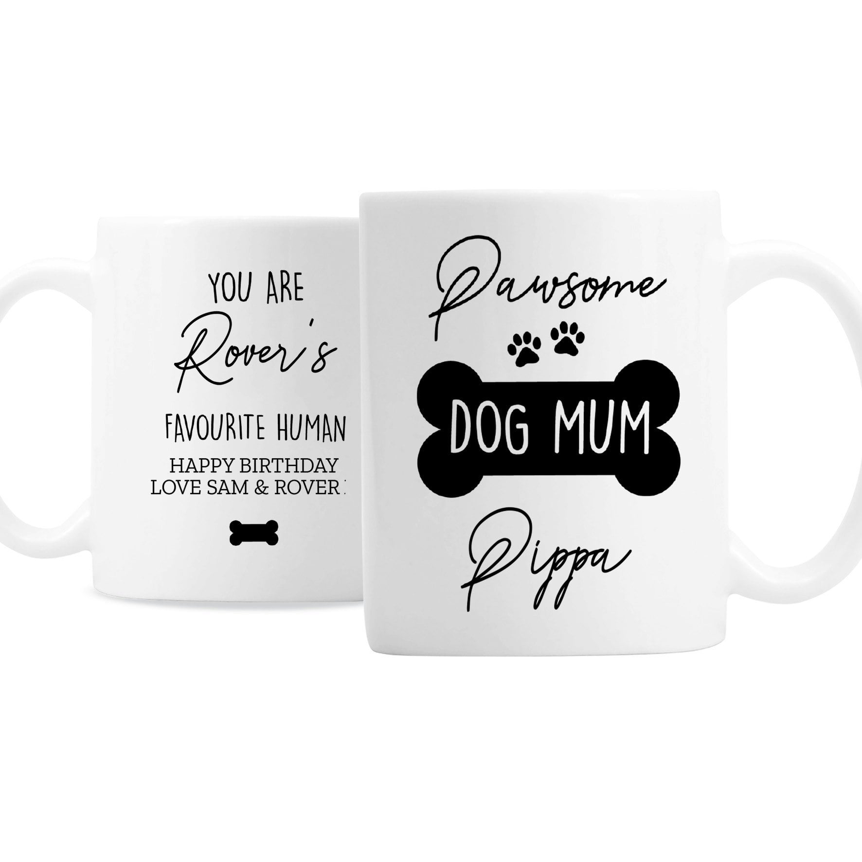 Rackhams Personalised Pawsome Dog Mum Mug
