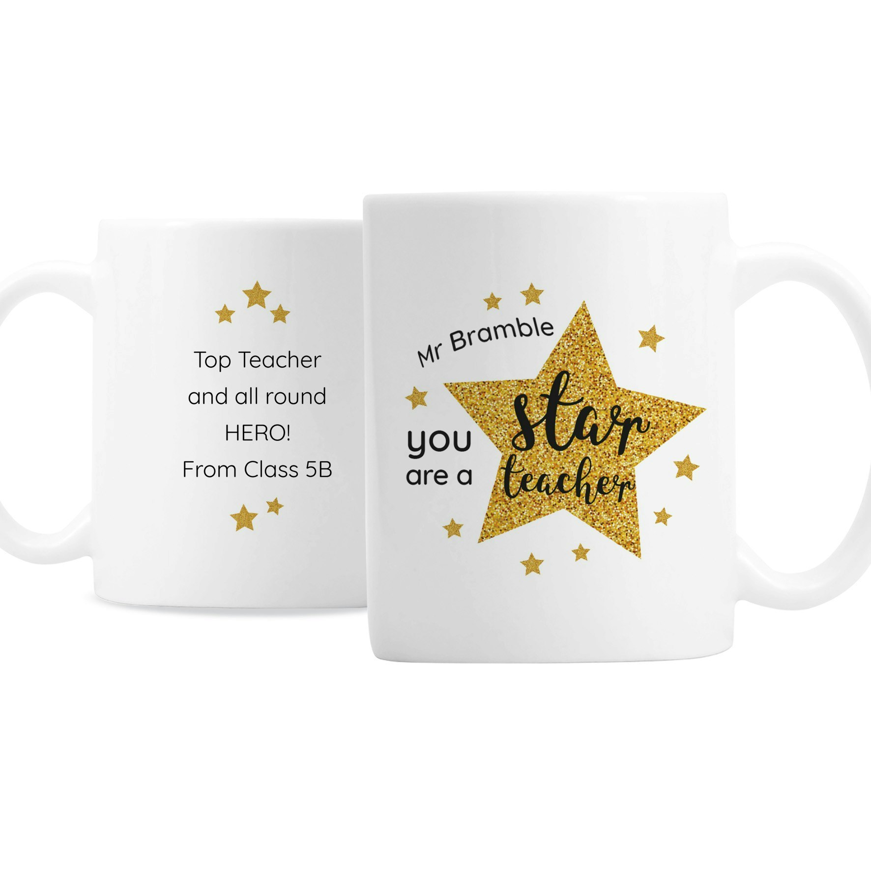 Personalised Memento Company Personalised Star Teacher's Mug
