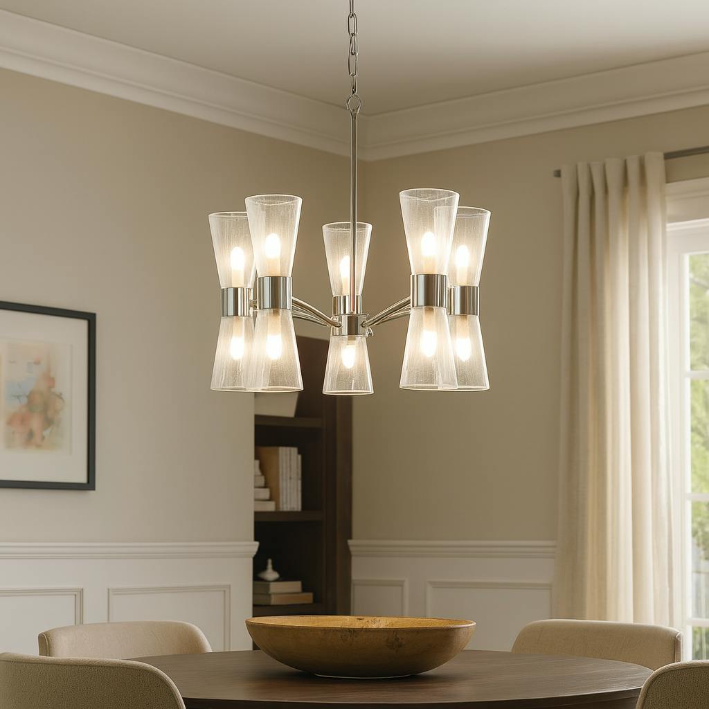 Pagazzi Lighting Light Pagazzi Ing Herrera 10 Polished Chrome Pendant Ceiling