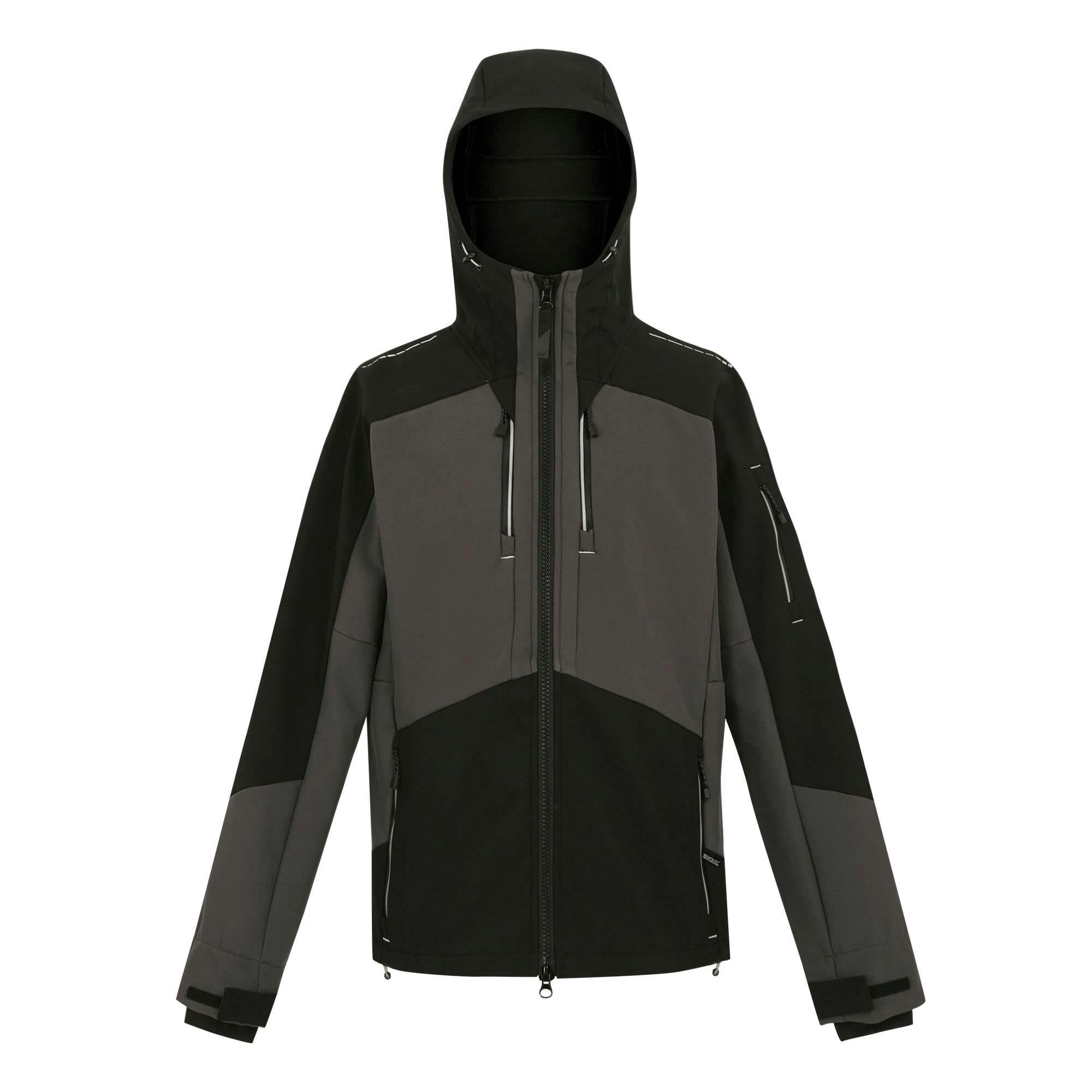 Regatta Men's Grey/Black Professional Stretch 3 Layer Soft Shell Jacket - Slate - M - Slate - 100% Polyester