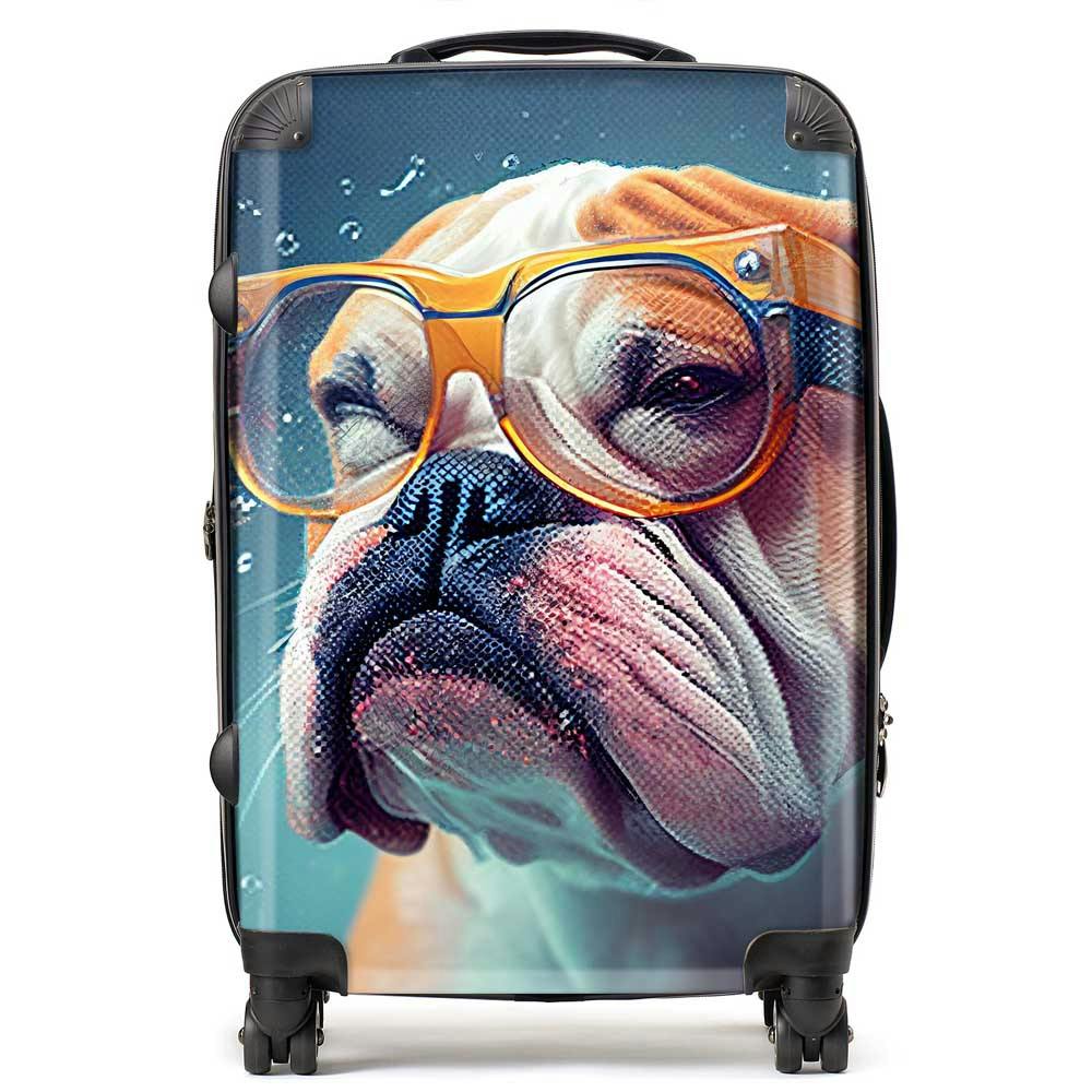 Warren Reed Bulldog Splashart Suitcase - Medium