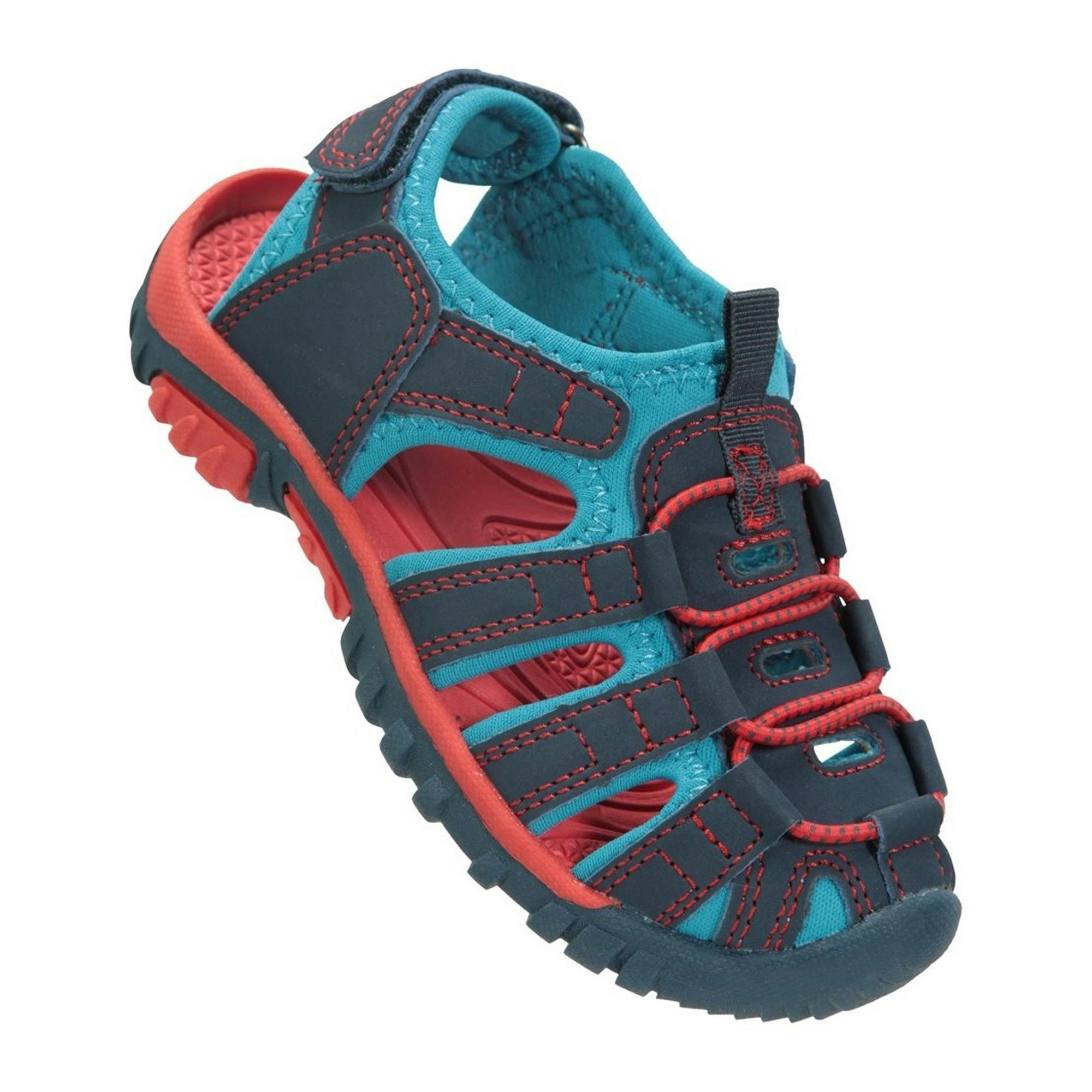 Mountain Warehouse Dark/Blue Kids Bay Sandals - 10 Uk Child - 60% Textile/20% Rubber/10% Foam/10% Neoprene