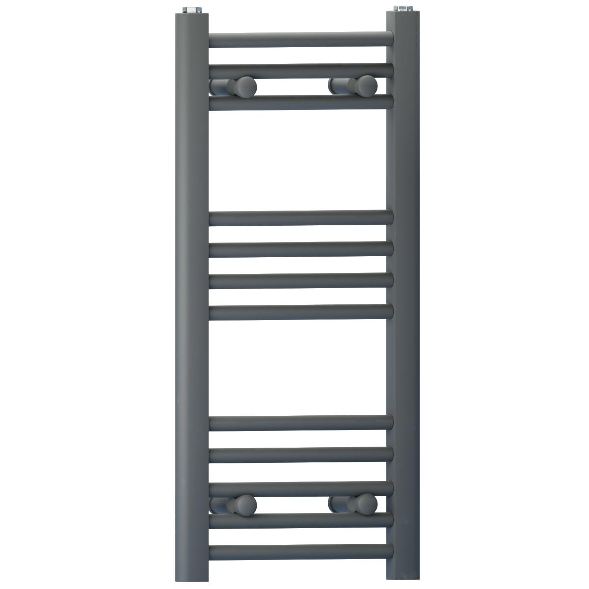 Myhomeware Anthracite/Grey 400Mm X 700Mm Heated Bathroom Towel Rail Radiator For Central Heating Elegant Designer In Uk