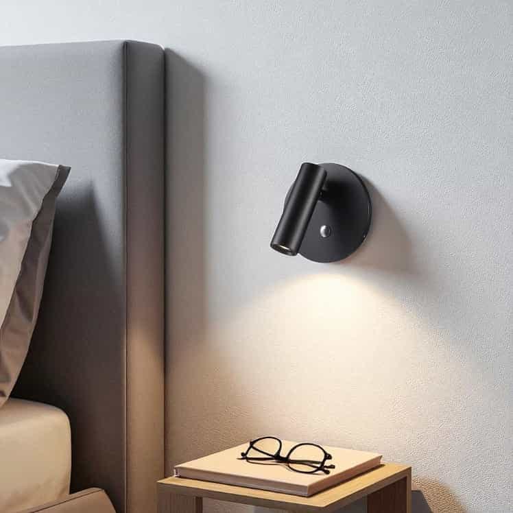 Ultra Beam Lighting Black/Light 3 Watt Recessed Adjustable Bed Reading