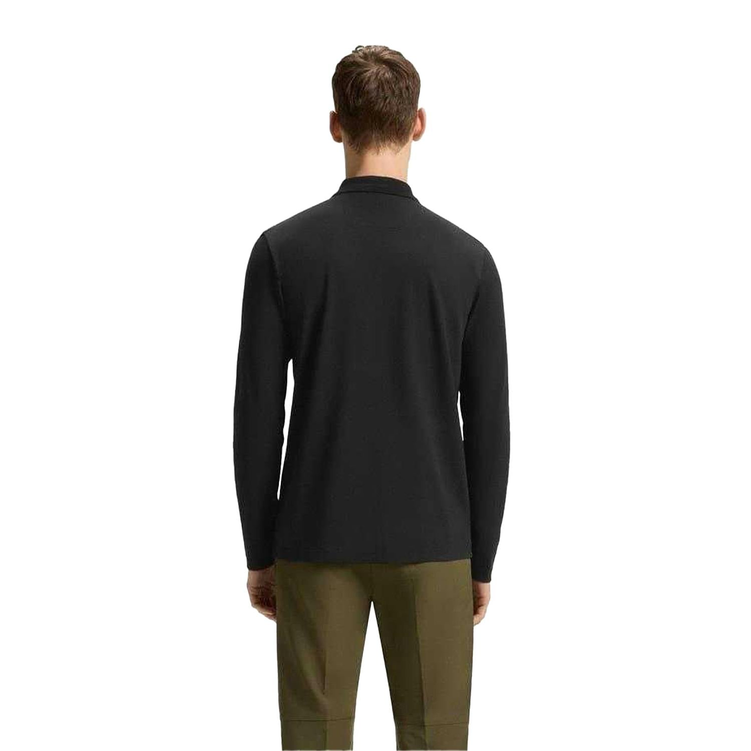 Boss Men's Plisy Long-Sleeved Polo Shirt - Navy - Xl - Navy - 100% Cotton