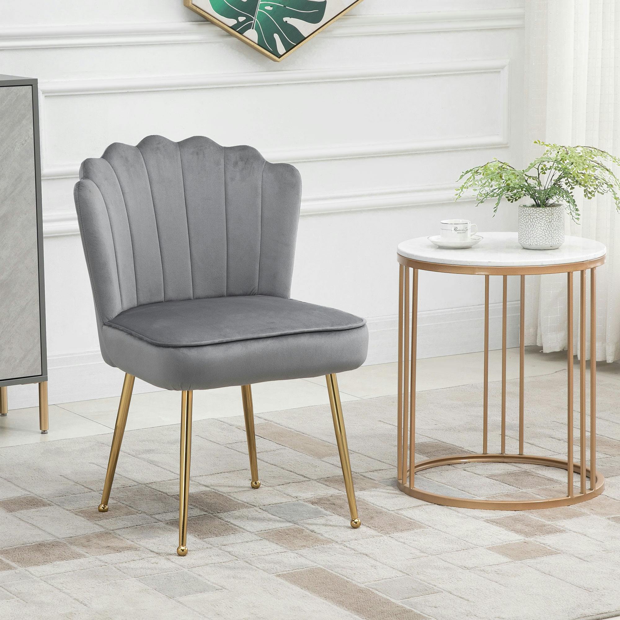 Homcom Accent Chair 839-169V70gy Grey - Image 4