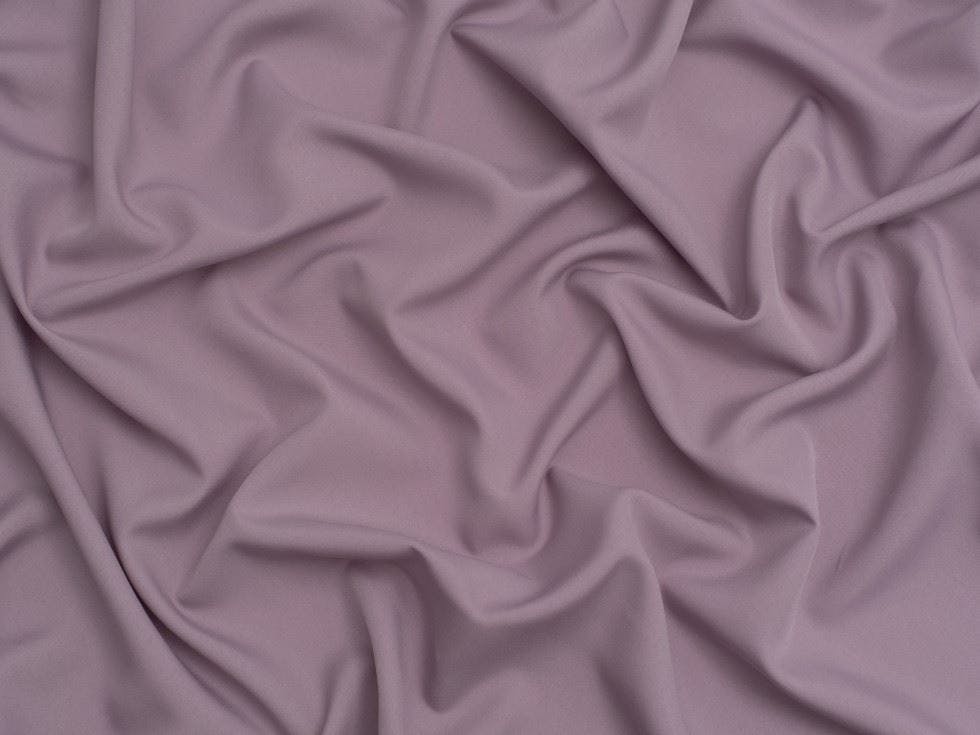Minerva Core Range Purple Minerva Soft Touch Crepe Fabric - Plain Design Dressmaking Fabric, 110 Cm / 44" Wide - Per Metre - Dusky