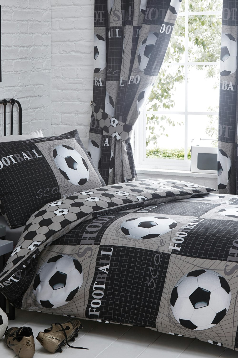Rackhams Grey Shoot Duvet Cover Set - Double