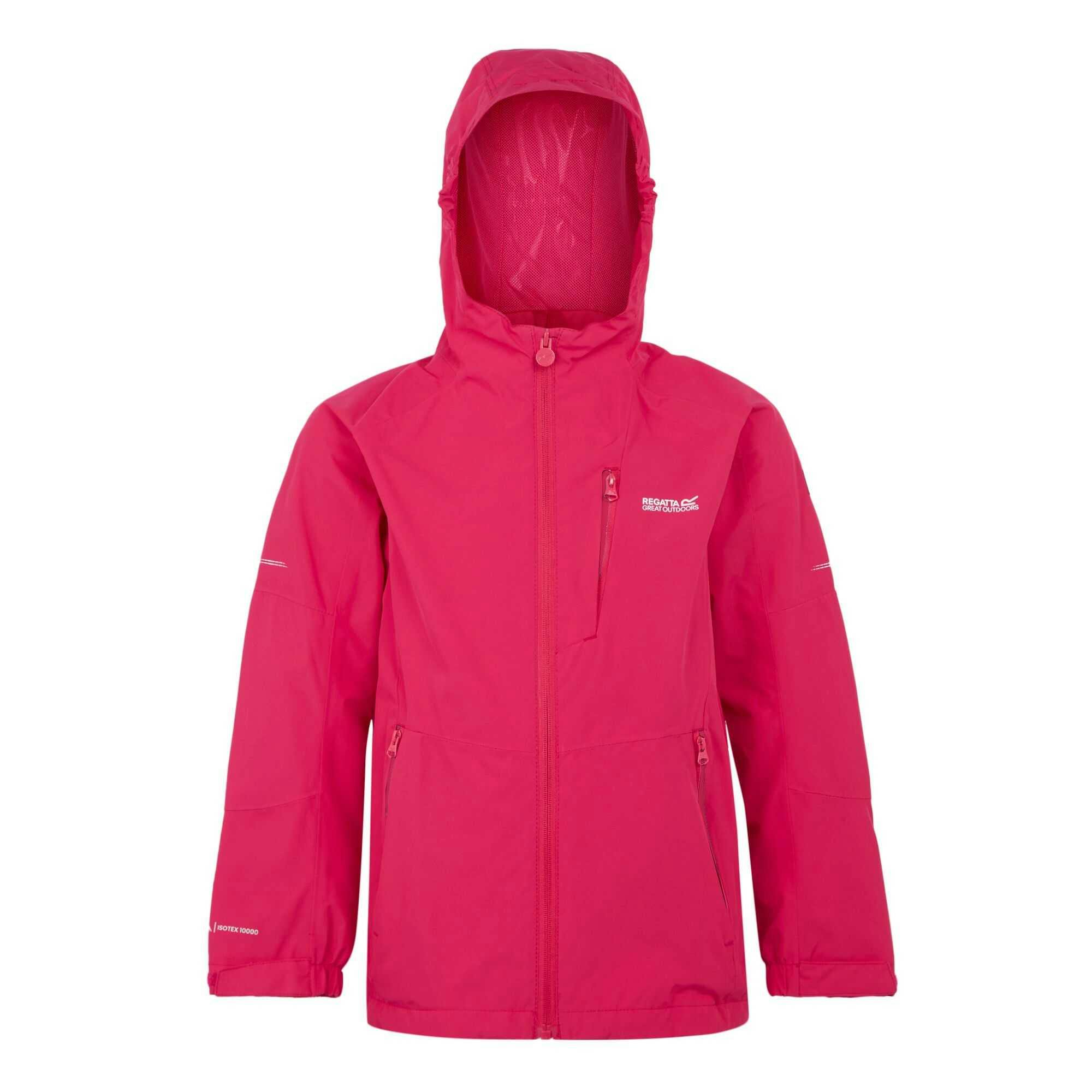 Regatta Pink Childrens/Kids Calderdale Ii Waterproof Jacket - Potion - 11-12 Years - Potion - 100% Polyester