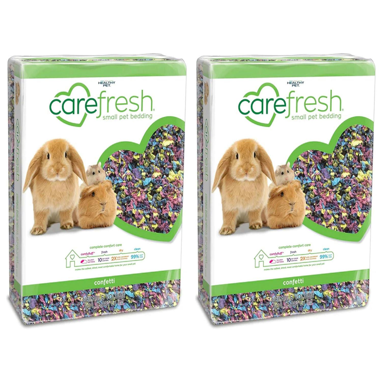 Storm Trading Group 10 Litre Small Pet Bedding Dust-Free Confetti, Sea Glass, Tutti Frutti Natural Paper Pet Bedding With Odour Control - Confetti - 2 Bags (20L)