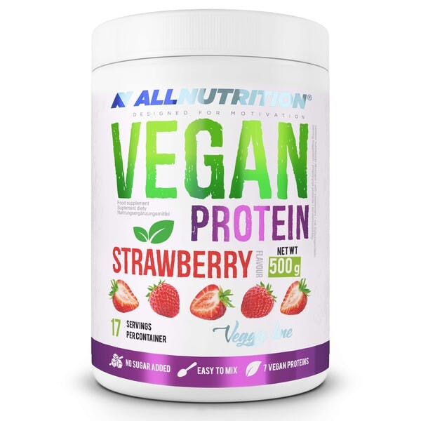 Allnutrition Vegan Protein, Strawberry - 500G