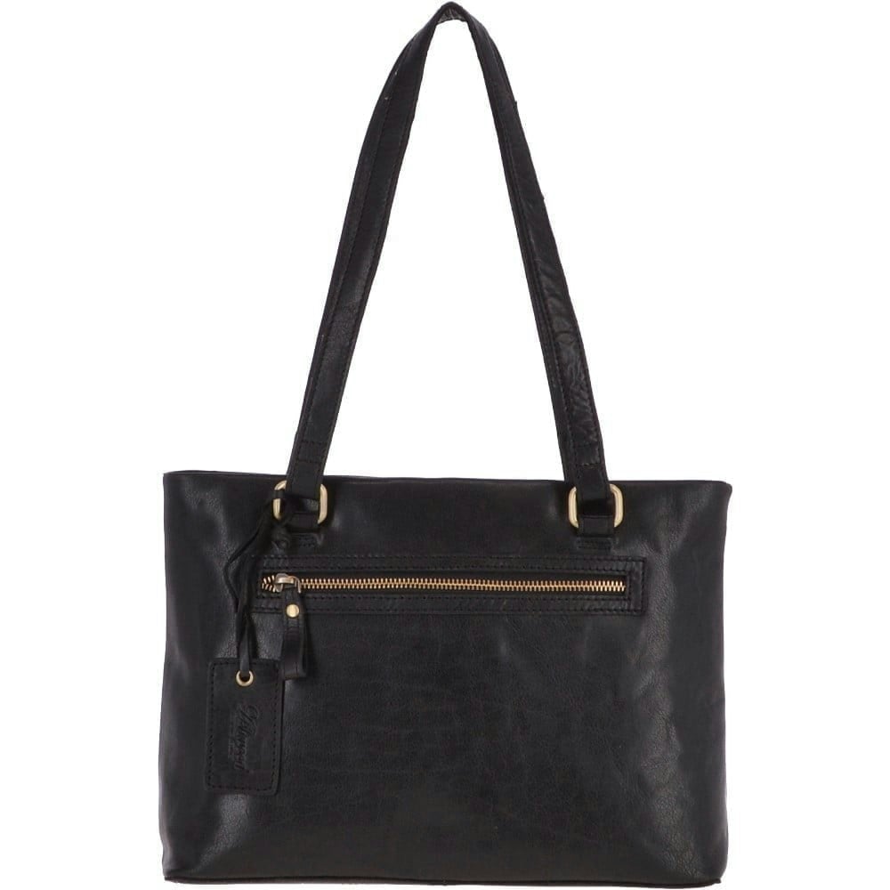 Ashwood Women's Black Large Vintage Leather Handbag