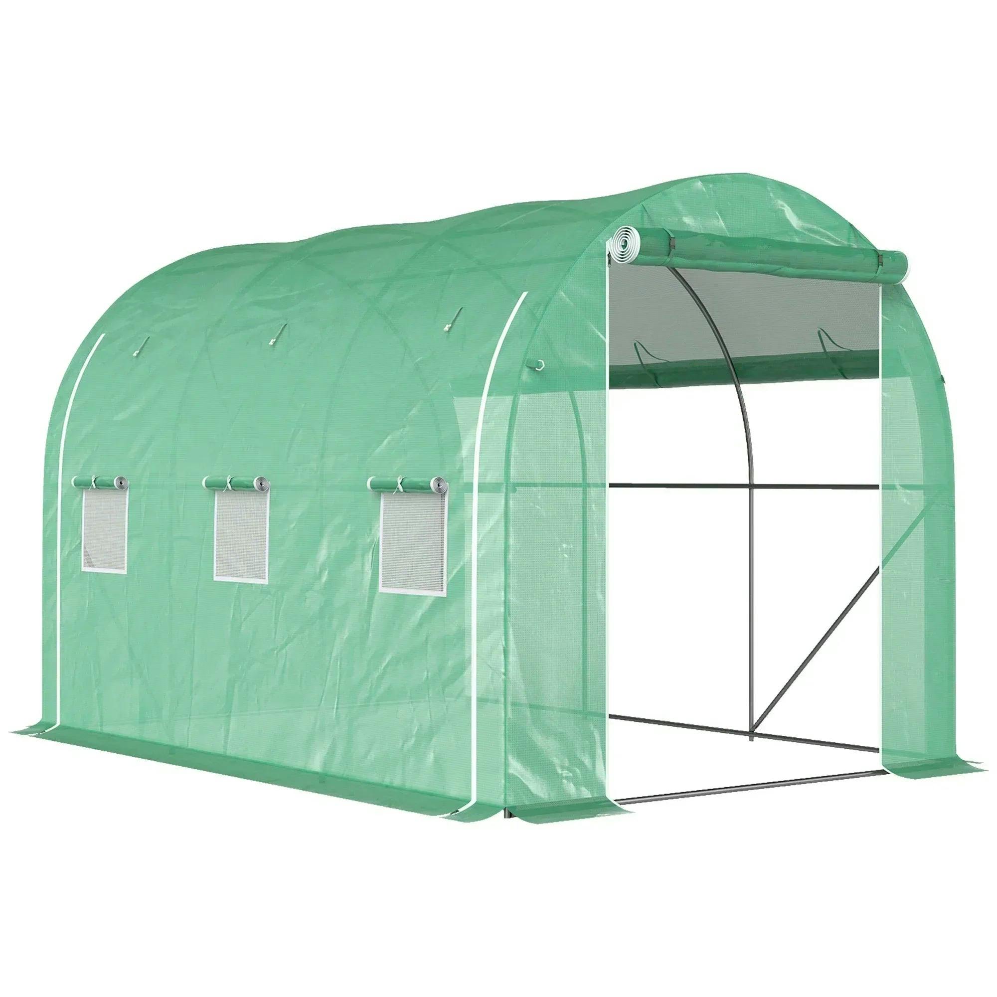 Rackhams Green Polytunnel House With Pe Cover, Galvanised Steel Frame, - Image 4